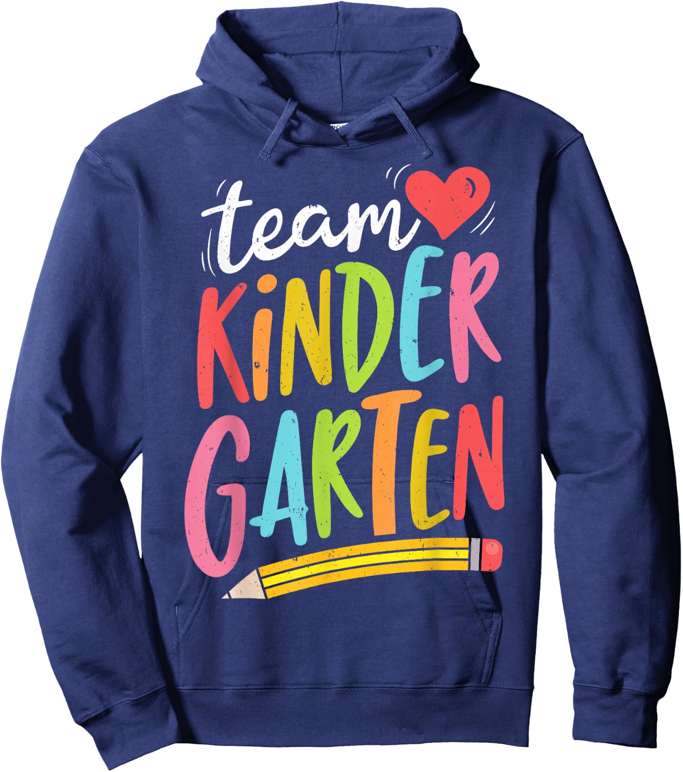Team Kindergarten Teacher Student Funny Back To School Gifts Hoodie - Hoodie | Navy