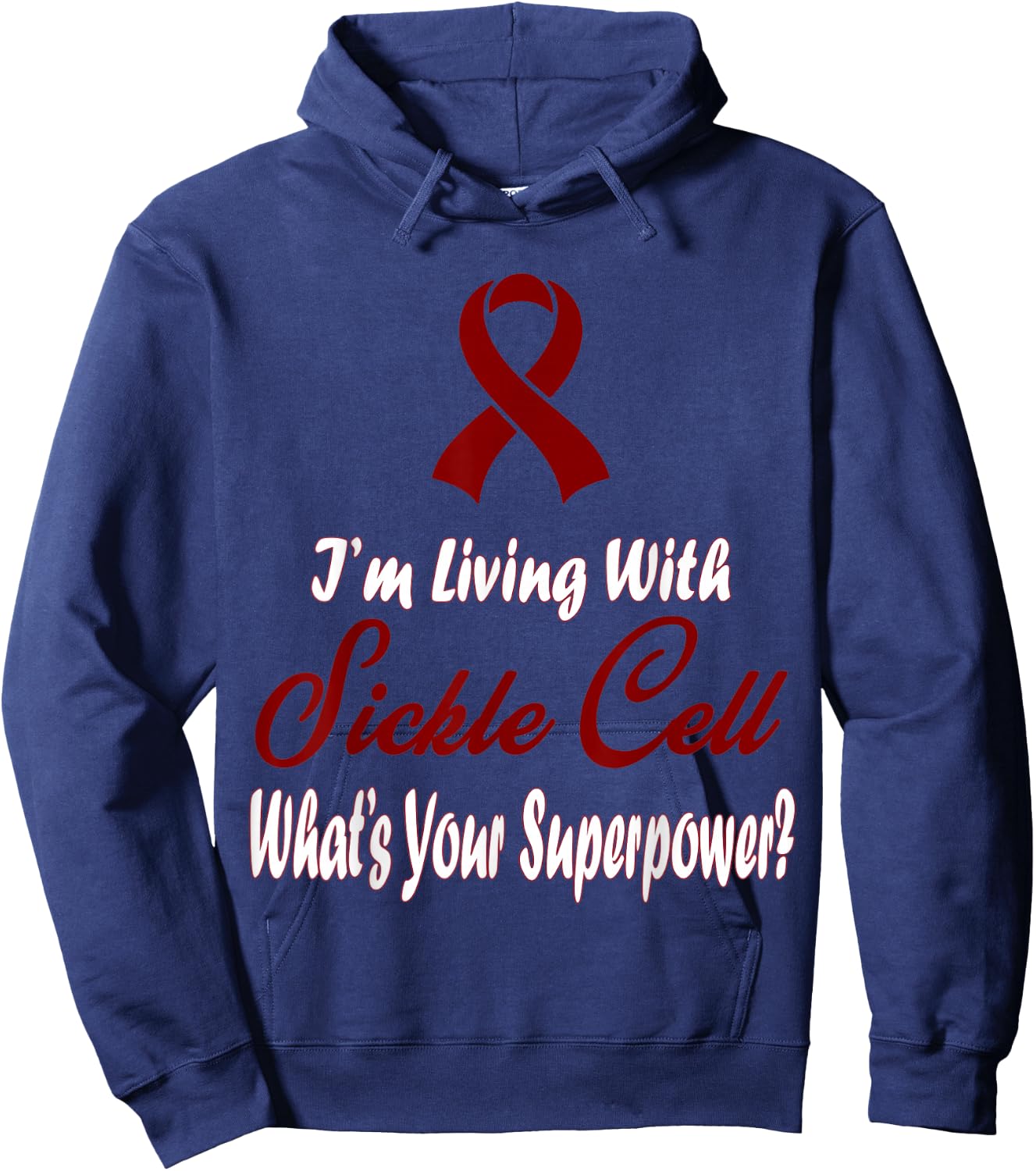 Sickle Cell Awareness Hoodie - Hoodie | Navy