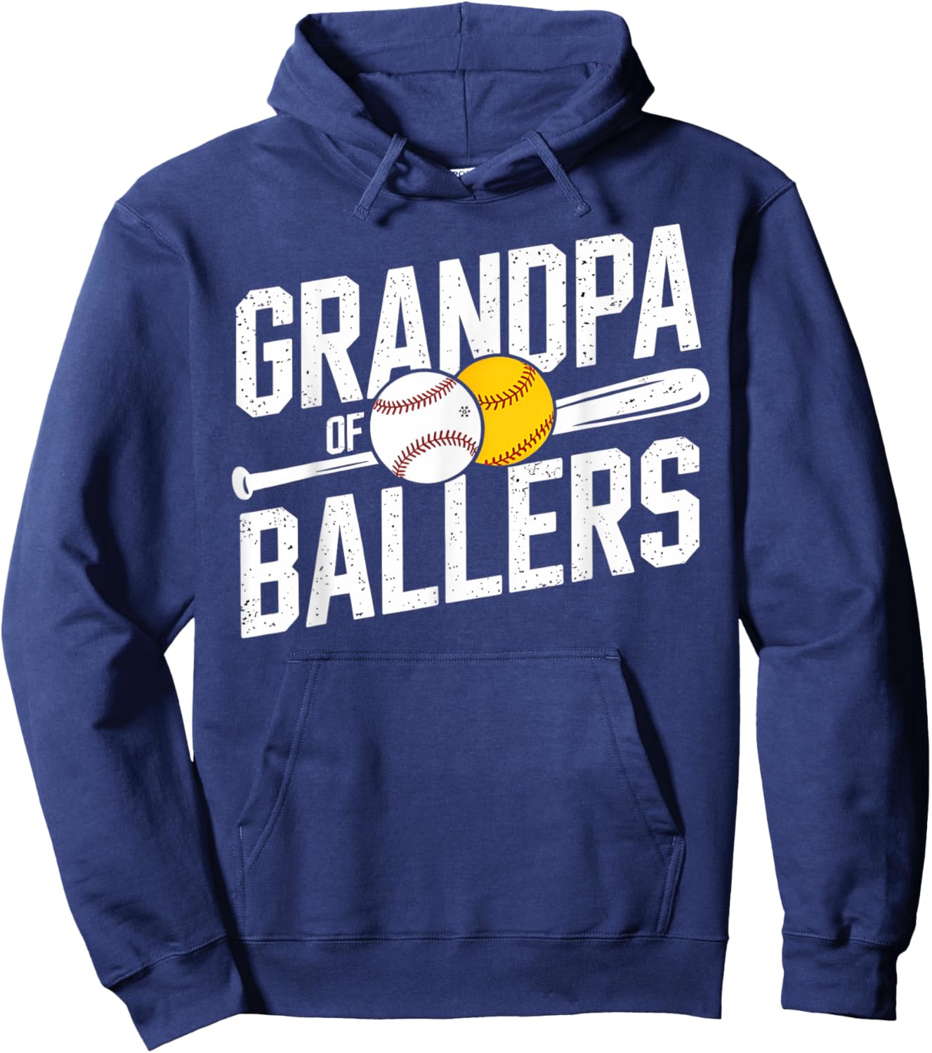 Grandpa of Ballers Sports Enthusiast Hoodie - Hoodie | Navy