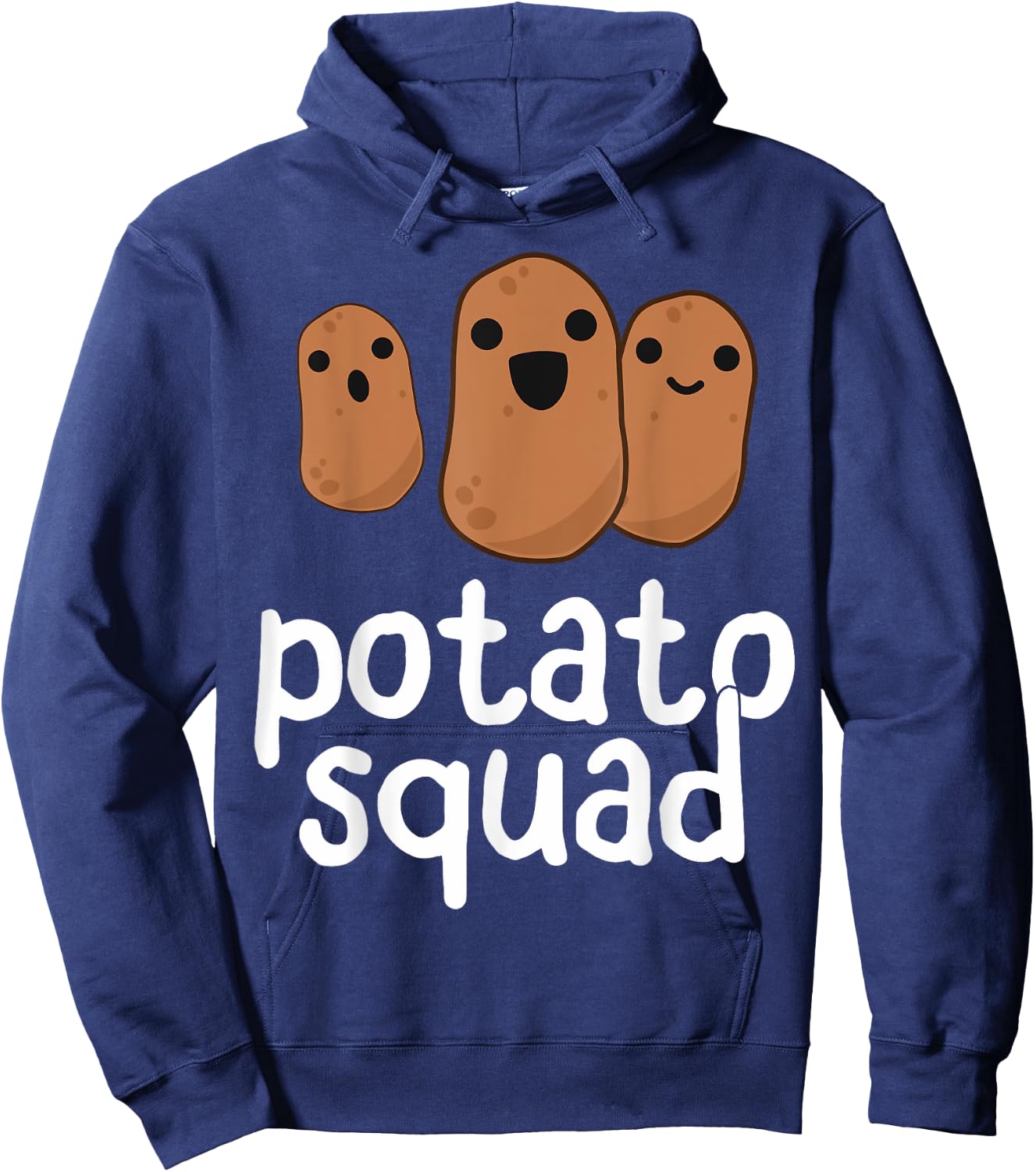 Potato Squad - Funny Potato Shirt, Potatoes Vegetarian Gift Hoodie - Hoodie | Navy