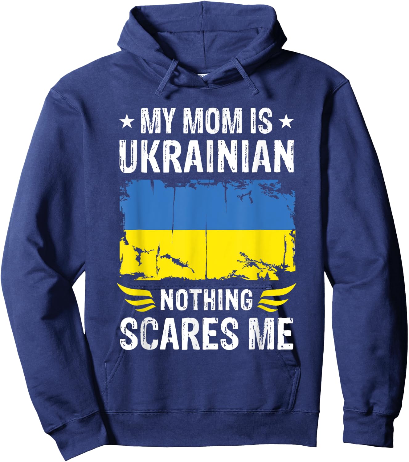 My Mom Is Ukrainian Mother Ukraine Flag For Son Daughter Hoodie - Hoodie | Navy