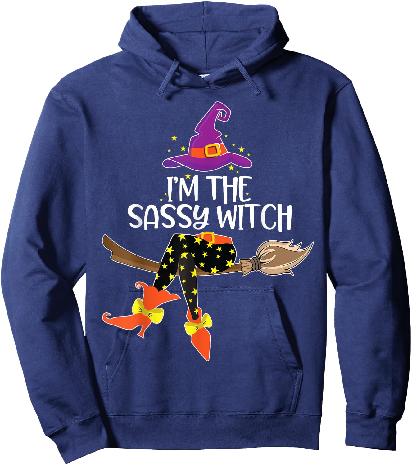 Im the Sassy Witch Halloween Matching Group Costume Hoodie - Hoodie | Navy