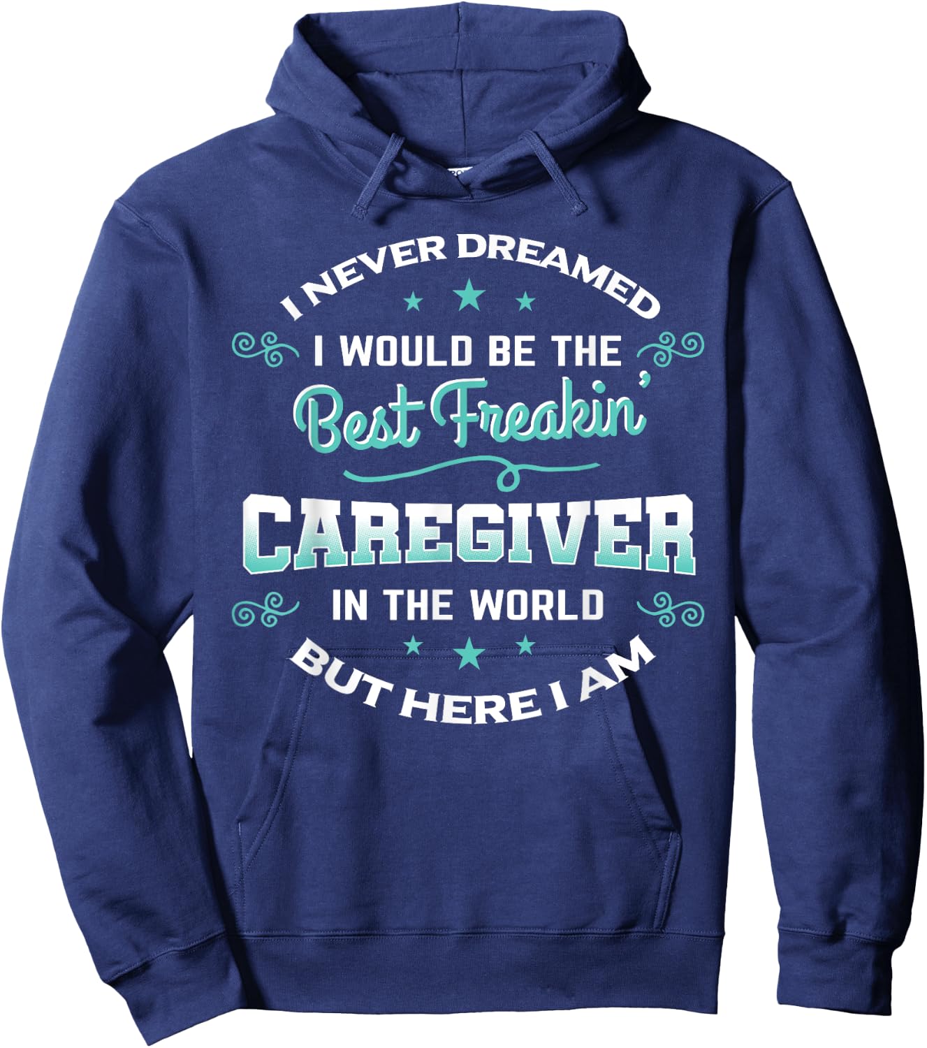 Caregiver Shirt Caregiving Nurse Assitance Carer Gift Hoodie - Hoodie | Navy