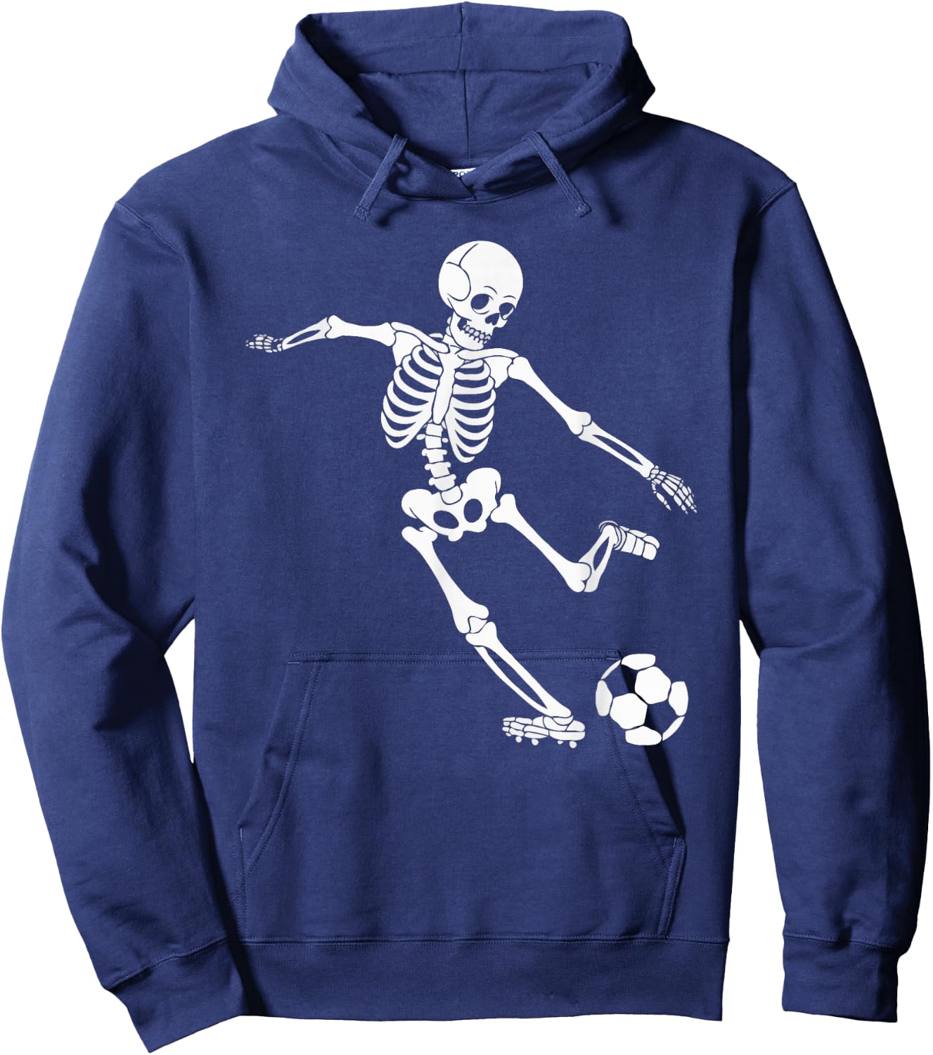 Soccer Skeleton Halloween Men Boys Soccer Player Halloween Hoodie - Hoodie | Navy