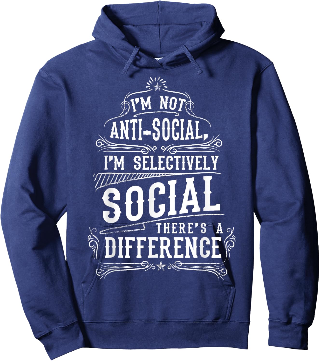 I am not Antisocial Club Hoodie - Hoodie | Navy