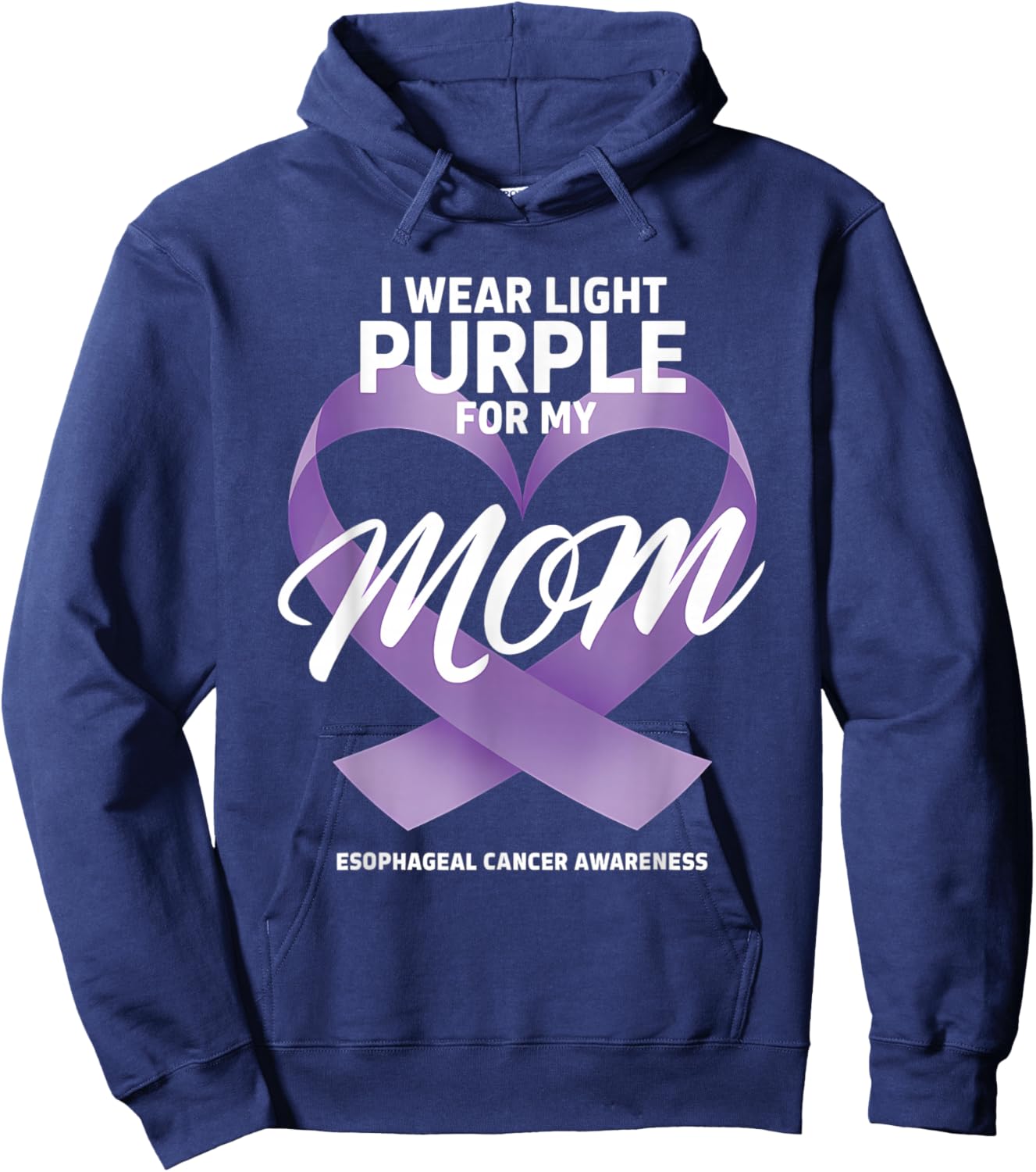 Esophageal Cancer Awareness Esophageal Mom Hoodie - Hoodie | Navy