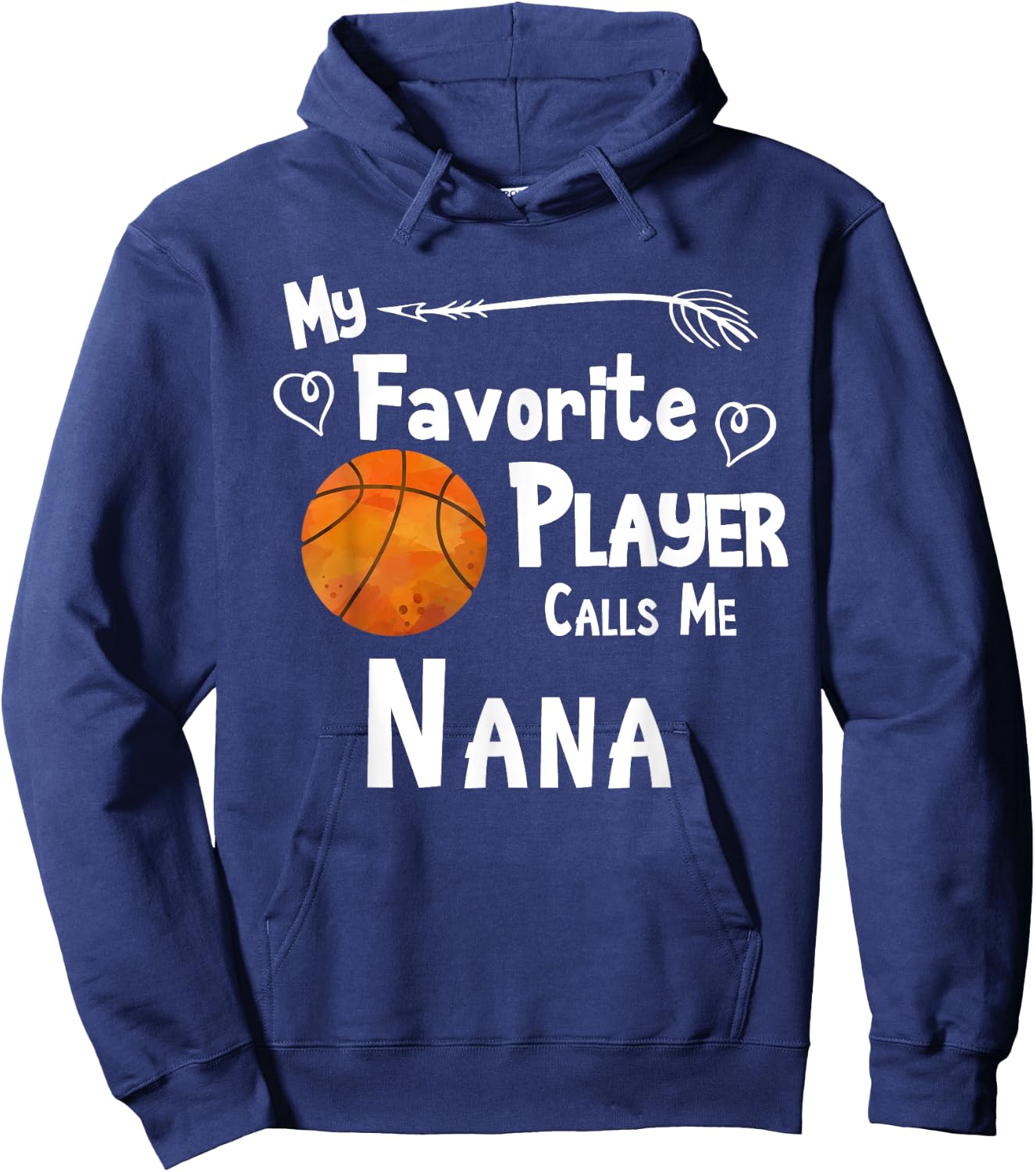 Basketball Favorite Player Calls Me Nana Game Hoodie - Hoodie | Navy