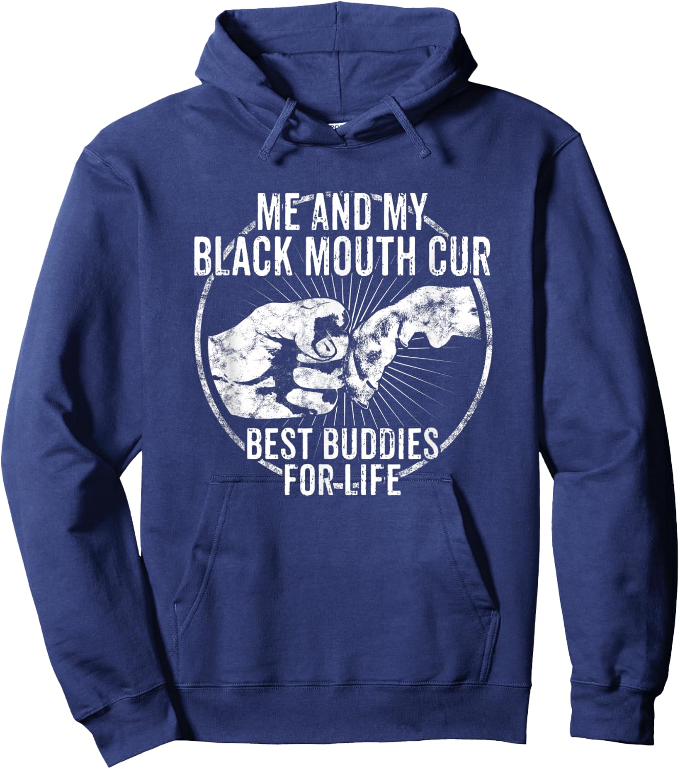 Black Mouth Cur Hoodie - Hoodie | Navy