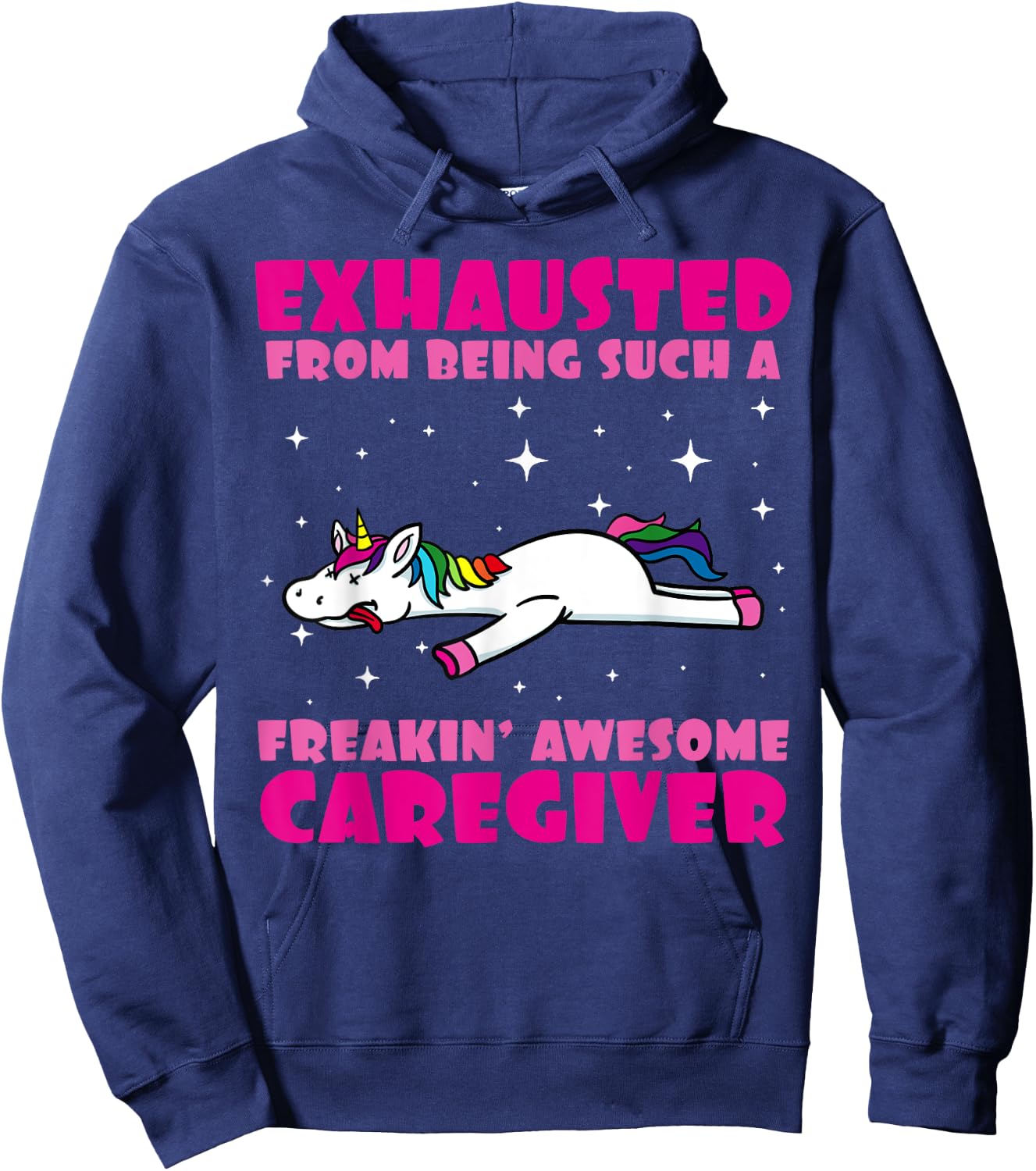 Caregiver Assistance Carer Senior Caregiving Help Hoodie - Hoodie | Navy