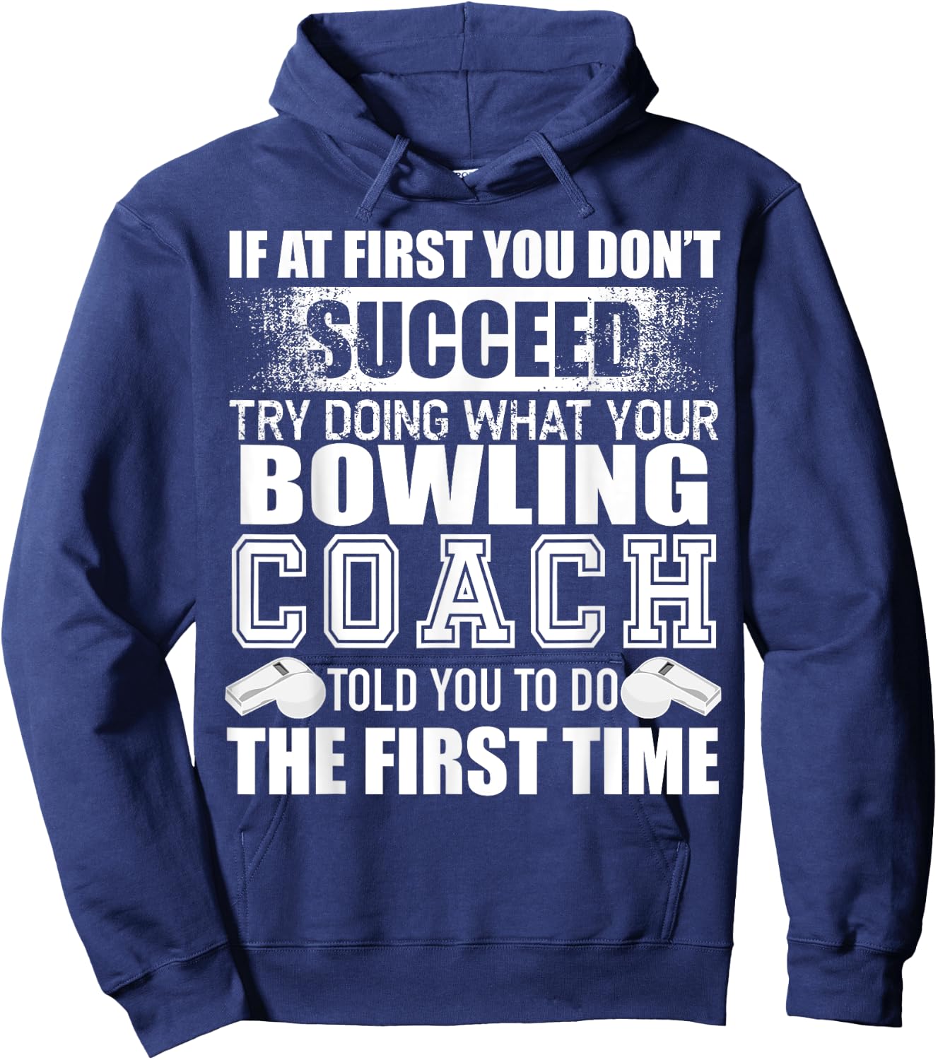 Funny Bowling Coach Thank You Gift Coaches Hoodie - Hoodie | Navy