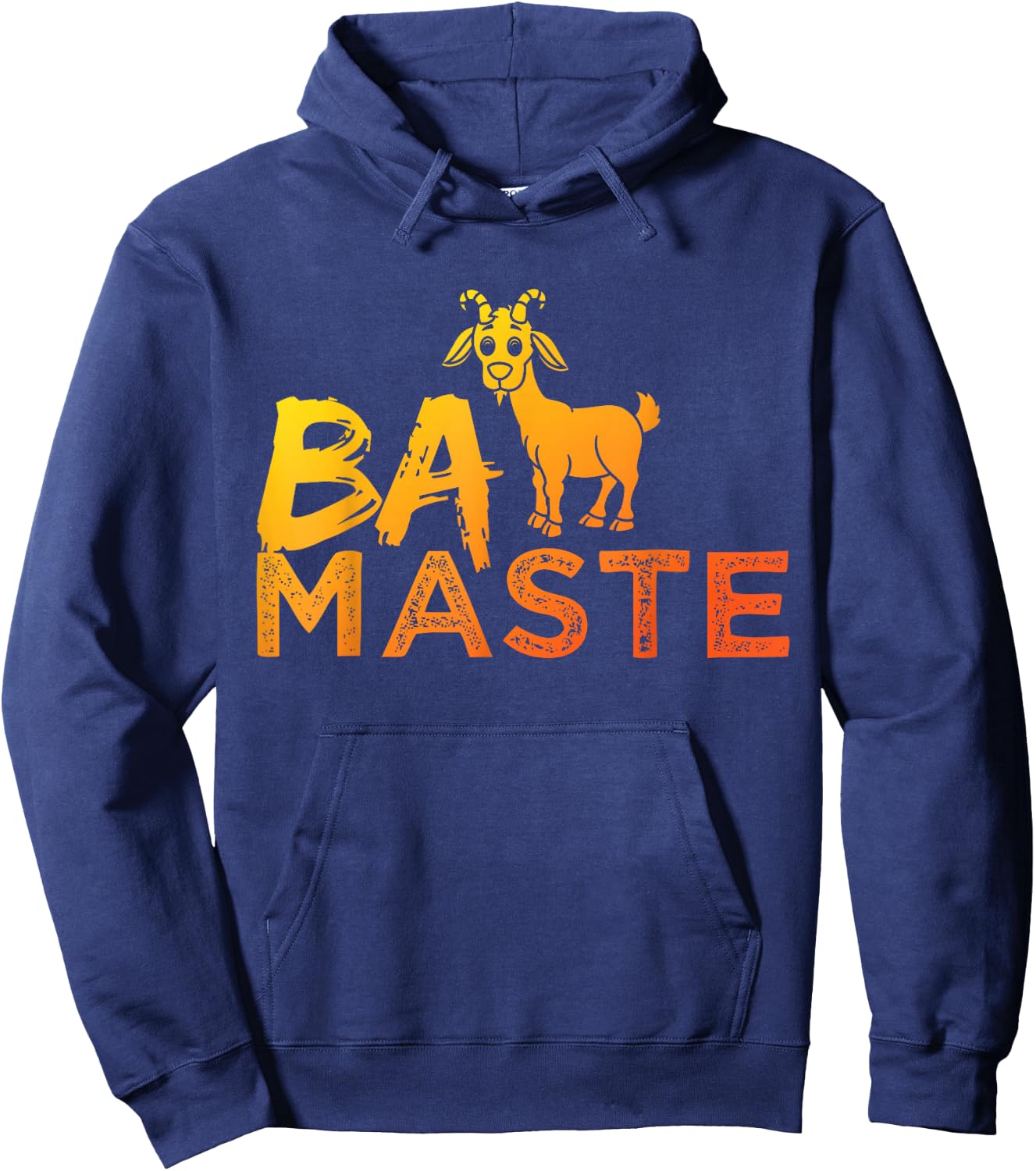 Baa Maste Goat Yoga Design Crazy Animal Fun Gift Hoodie - Hoodie | Navy