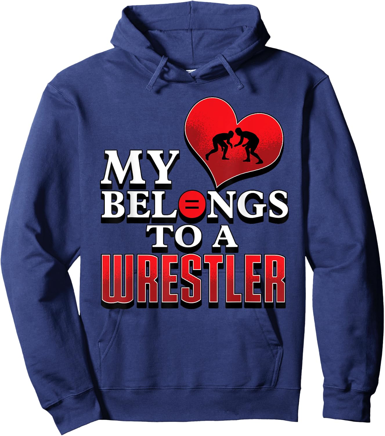 Wrestling Shirts For Girlfriends Mom Coach Grandma Gift Hoodie - Hoodie | Navy