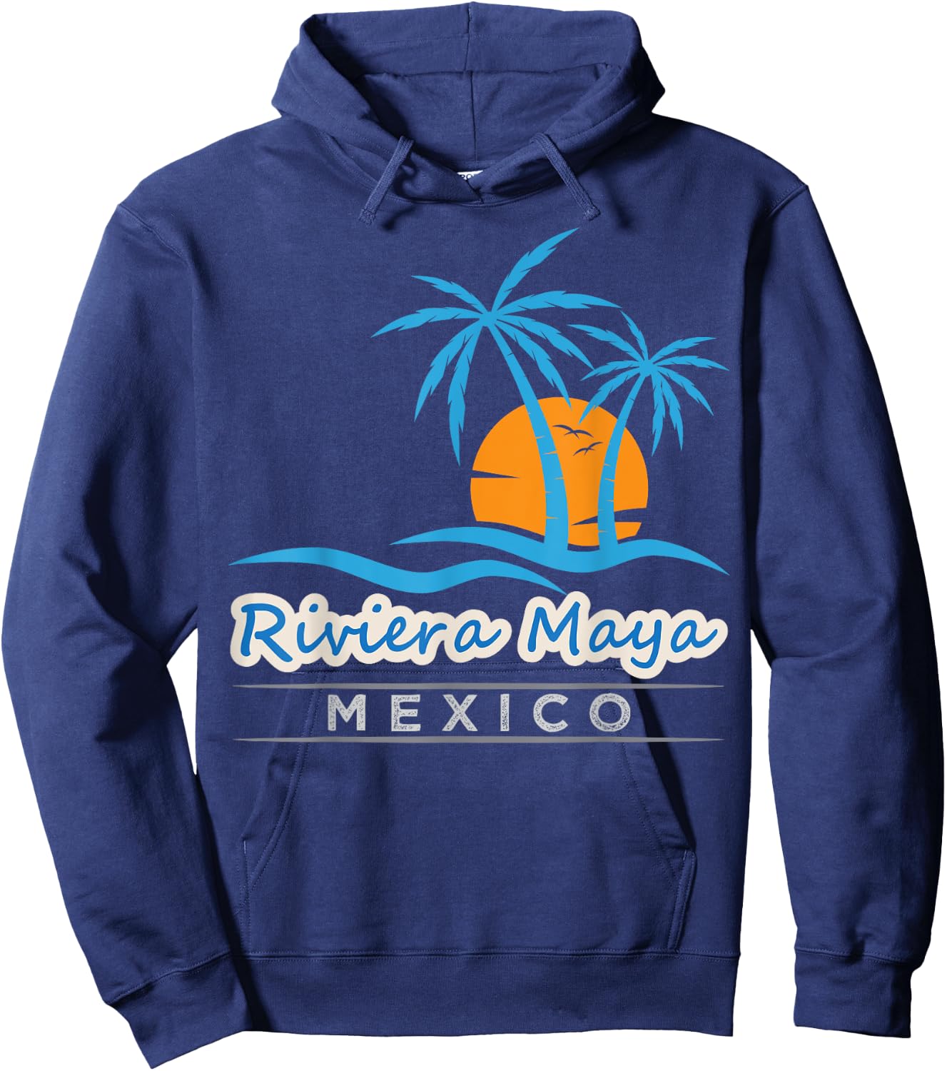 Riviera Maya Beach Shirt - Sunset Mexico Riviera Maya Beach Men Women Kids Hoodie - Hoodie | Navy