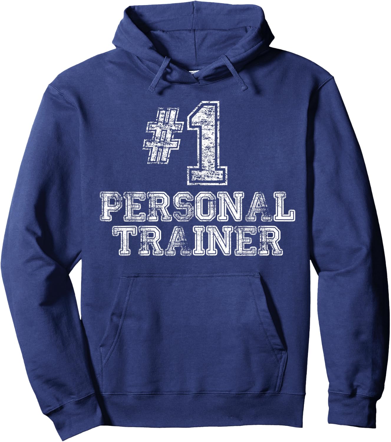 #1 Personal Trainer T Shirt - Number One Gym Gift Hoodie - Hoodie | Navy
