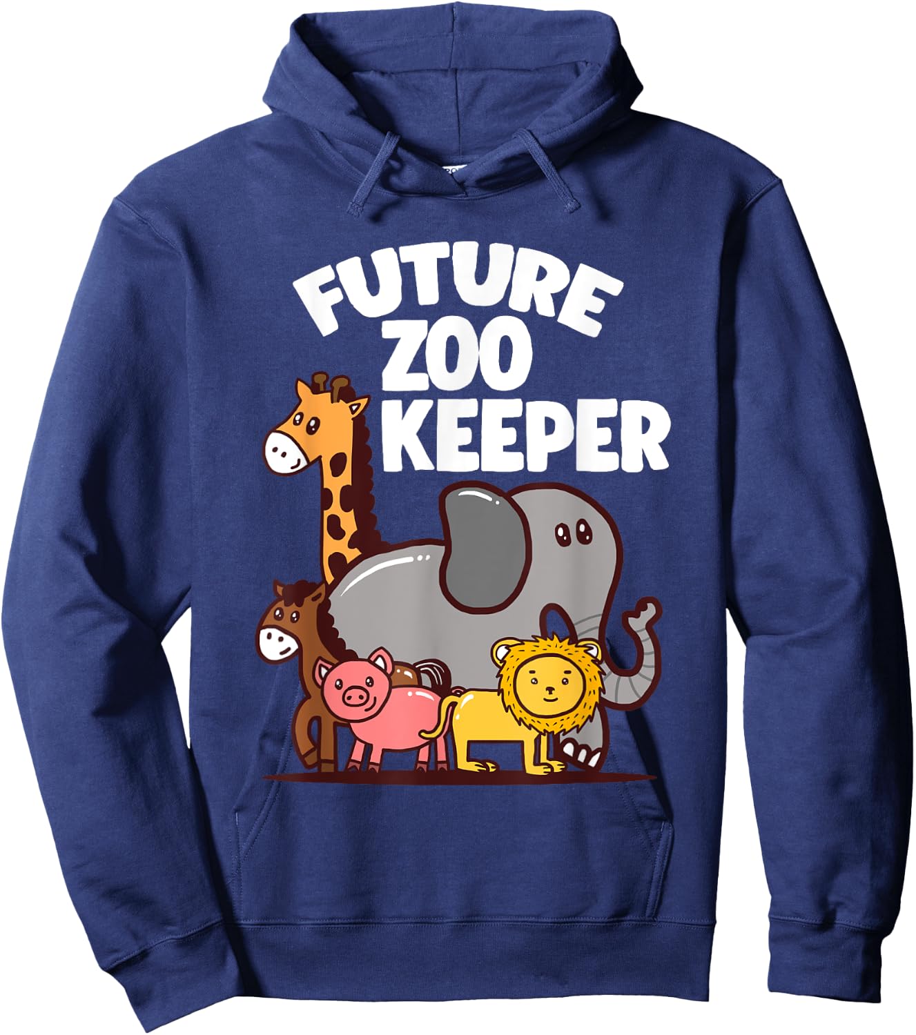 Future Zookeeper Safari Children Birthday Party Gift Hoodie - Hoodie | Navy