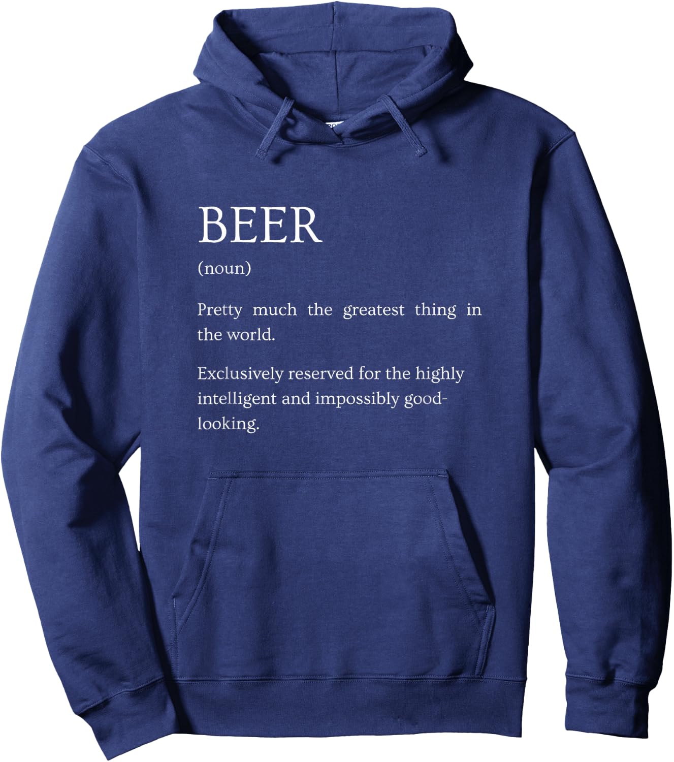 Beer Definition - Funny Sarcastic Beer Explanation Hoodie - Hoodie | Navy