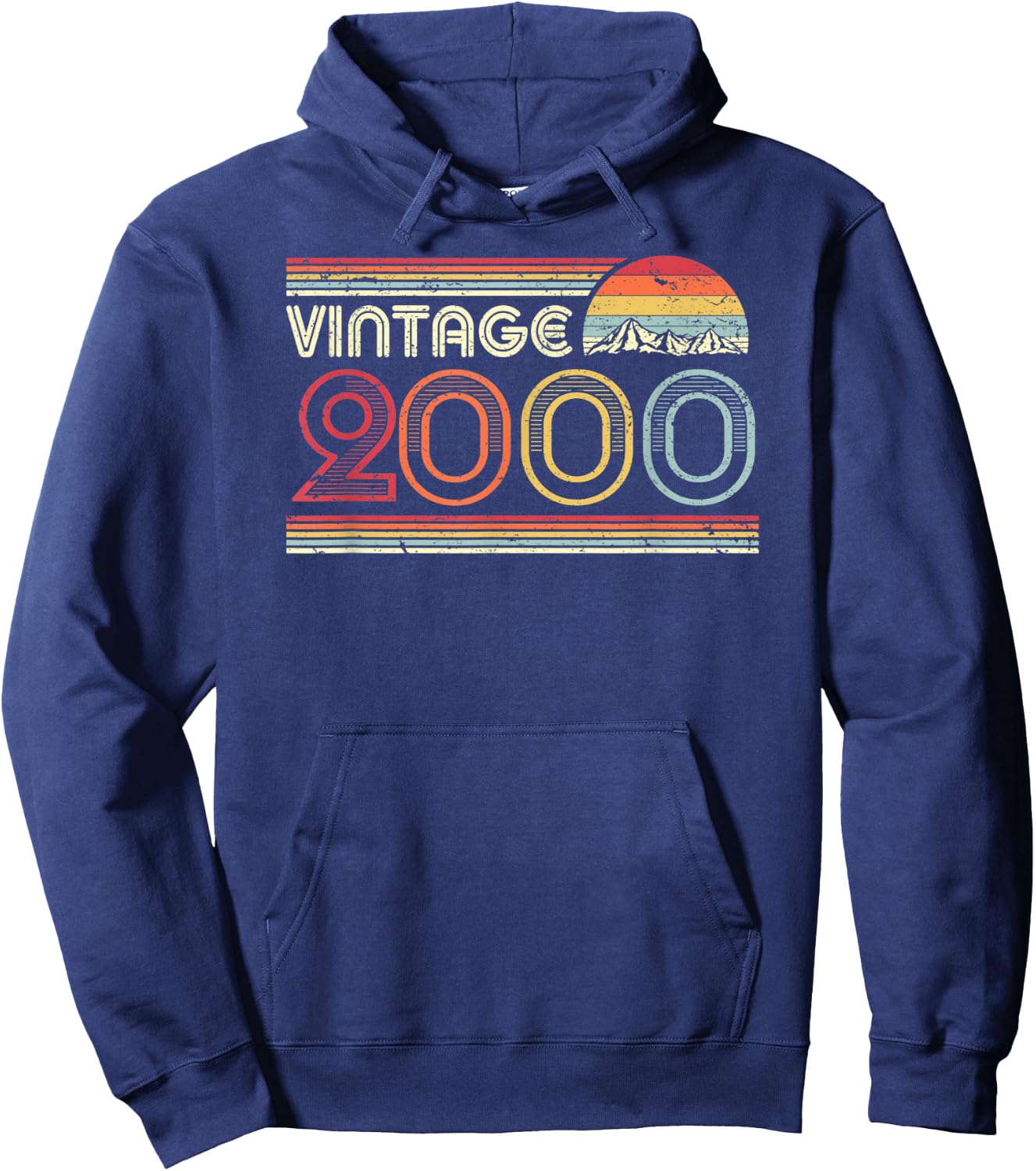 2000 Vintage Shirt, Birthday Gift . Retro Style Hoodie - Hoodie | Navy