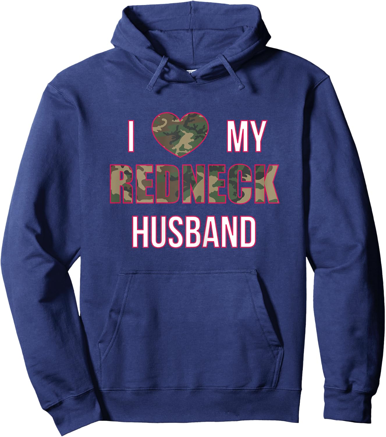 Redneck Husband & Wife Matching Couple Shirts - Cool Outfits Hoodie - Hoodie | Navy
