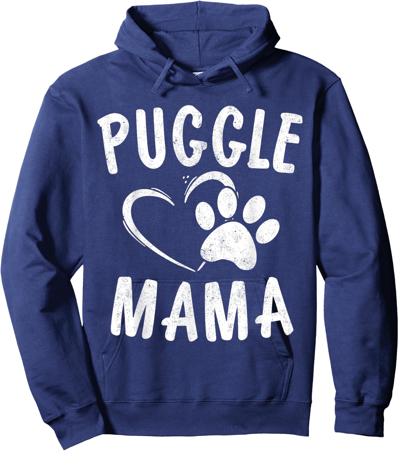 Cute Puggle Mama Gift Pet Pugs Lover Apparel Dog Pug Mom Men Women Girls Kids Hoodie - Hoodie | Navy