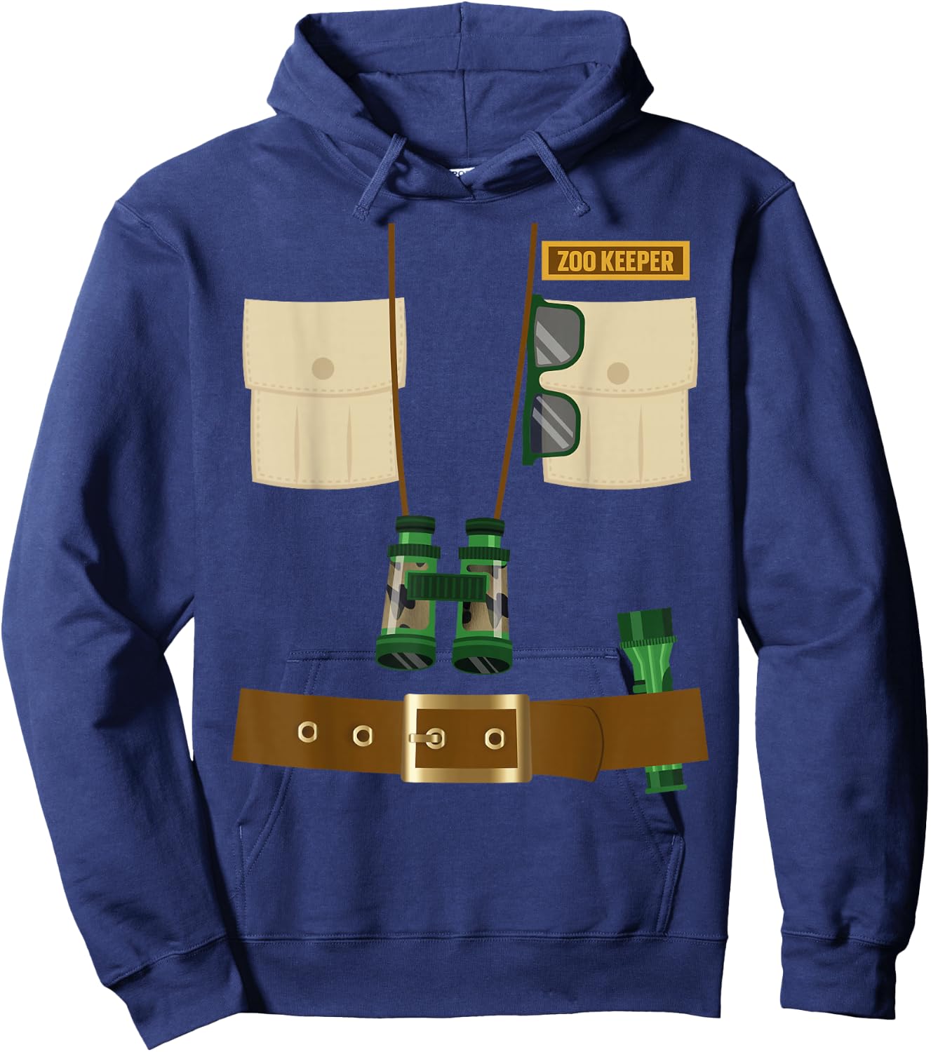 Zoo Keeper Halloween Costume DIY Gift Jungle Safari Explorer Hoodie - Hoodie | Navy
