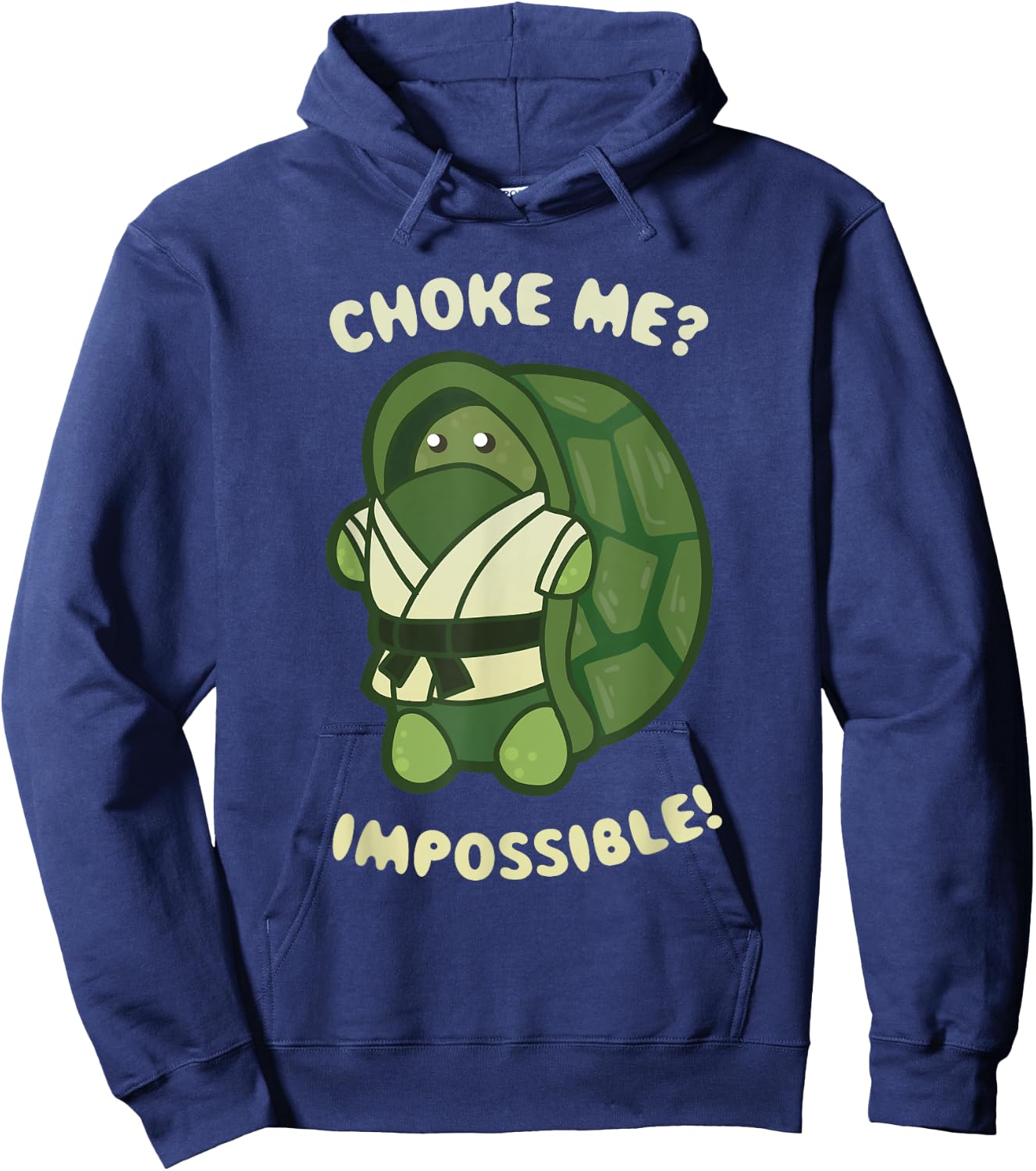Funny Turtle Reptile -Brazilian Jiu-Jitsu, MMA, BJJ T- Shirt Hoodie - Hoodie | Navy