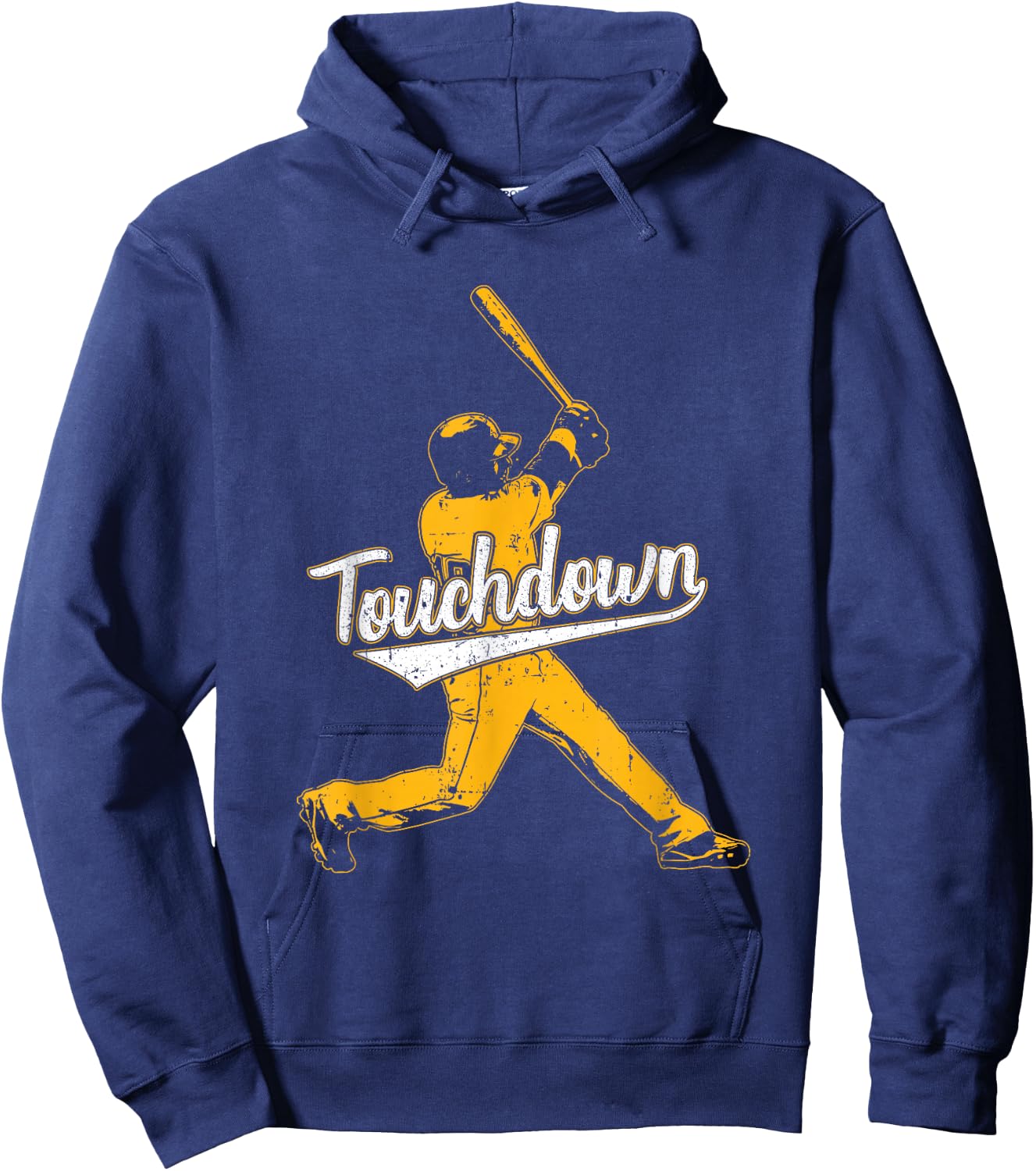 Funny Sarcastic Touchdown Baseball Football Sports Gift Hoodie - Hoodie | Navy