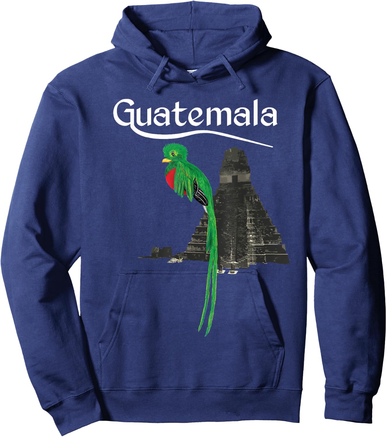 Guatemala Chapin Antigua Quetzal Tikal Peten Maya Guate 502 Hoodie - Hoodie | Navy