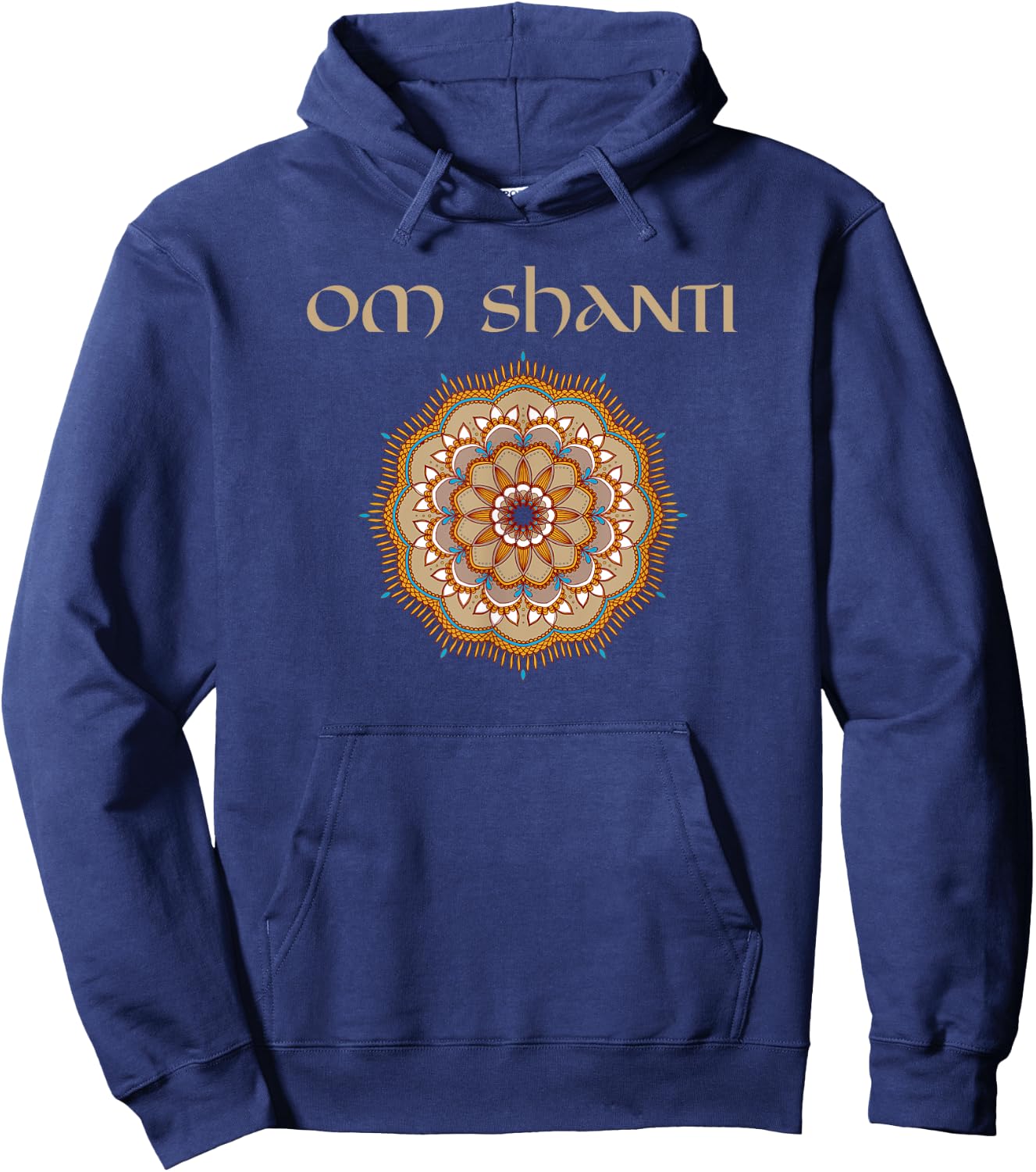 Yoga Teacher Shirt OM Shanti Reiki Holistic Healer Hoodie - Hoodie | Navy