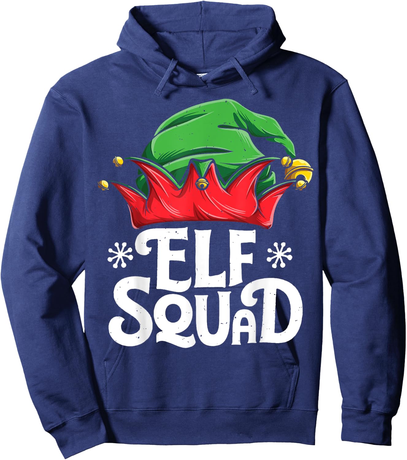 Elf Squad Christmas Funny Elves Family Matching Pyjamas Xmas Hoodie - Hoodie | Navy