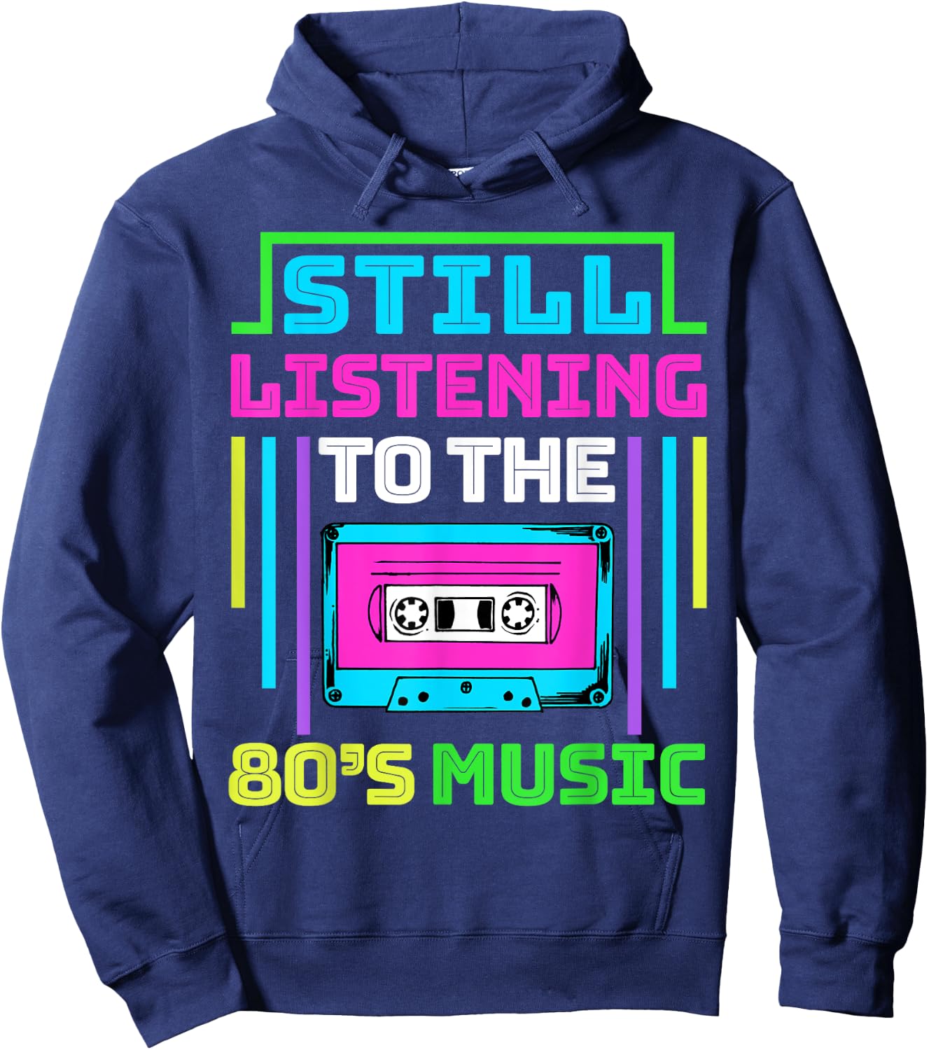 80s Music for a 80s Music Lover Hoodie - Hoodie | Navy