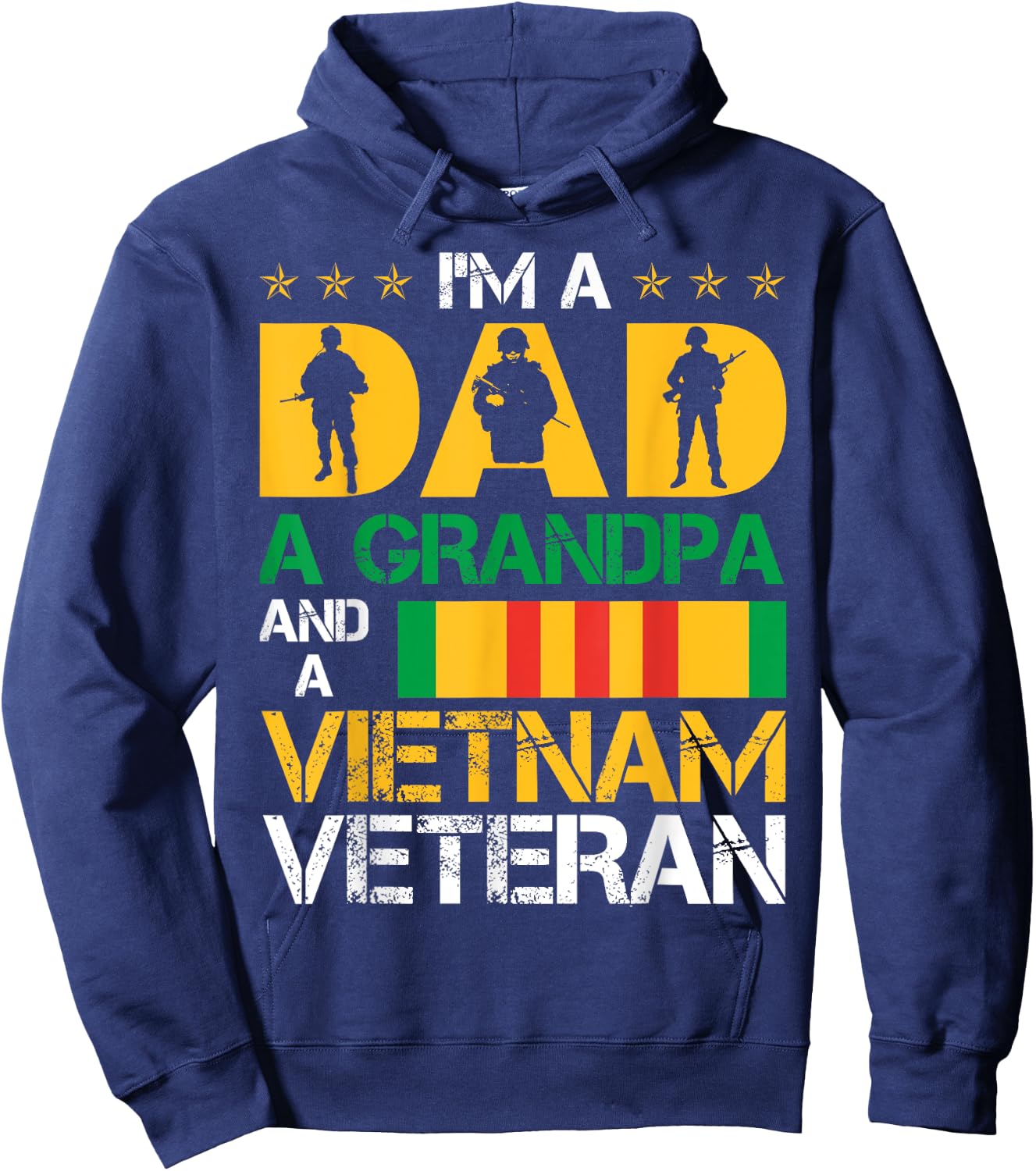 I'm A Dad, A Grandpa and A Vietnam Veteran Christmas Gifts Hoodie - Hoodie | Navy