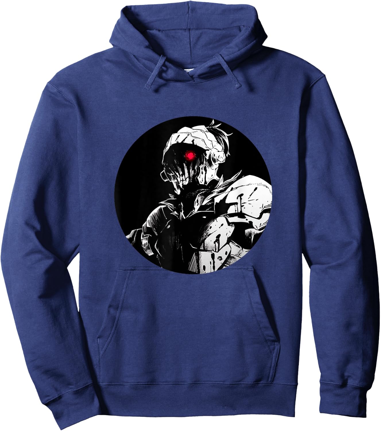Dark Fantasy Anime Manga Angry Red Eye Slayer Hoodie - Hoodie | Navy