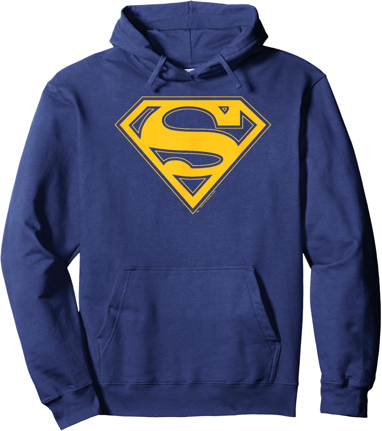 Superman Maize & Blue Shield Hoodie - Hoodie | Navy