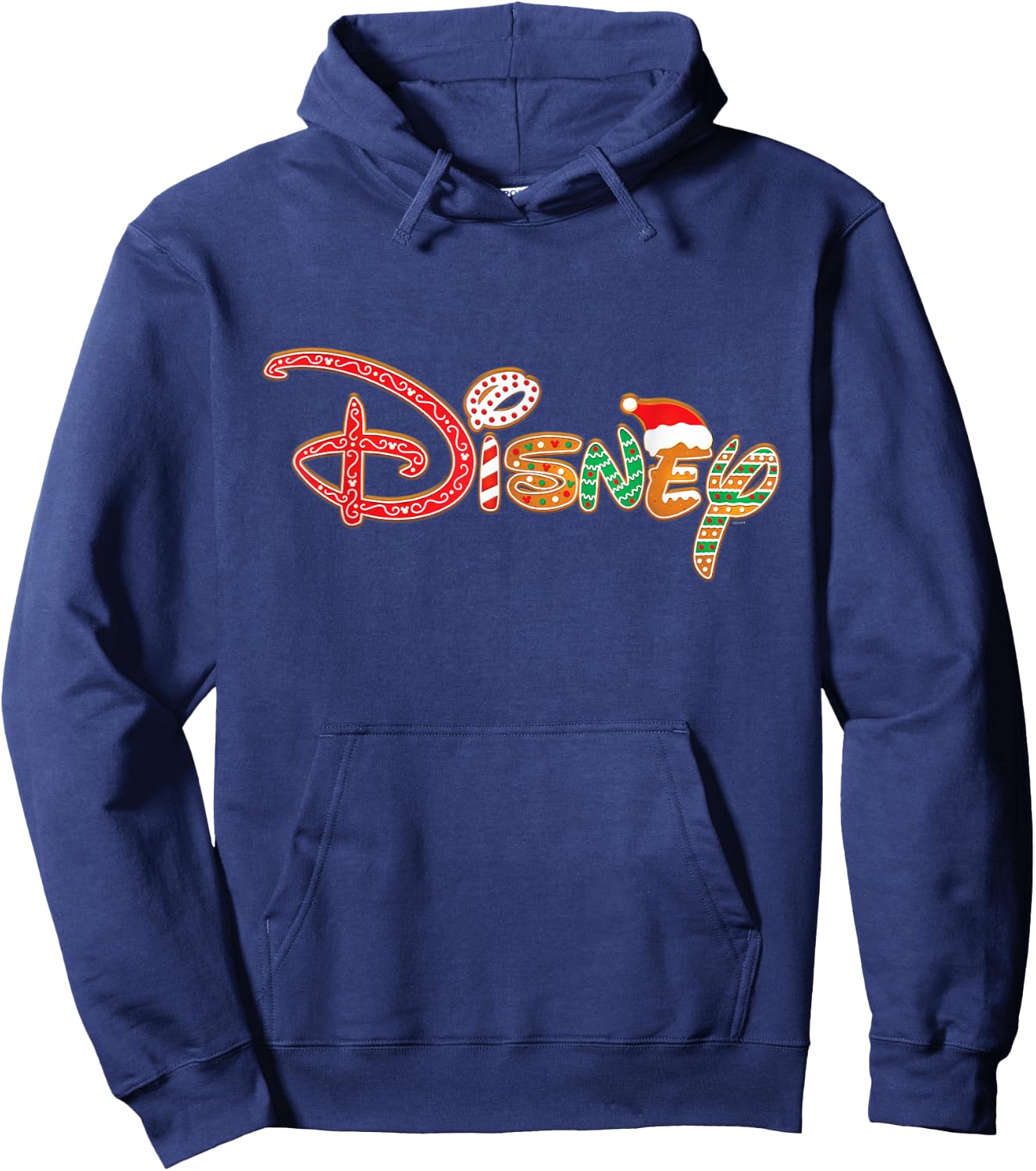 Disney Holiday Christmas Vacation Trip Gingerbread Logo Hoodie - Hoodie | Navy