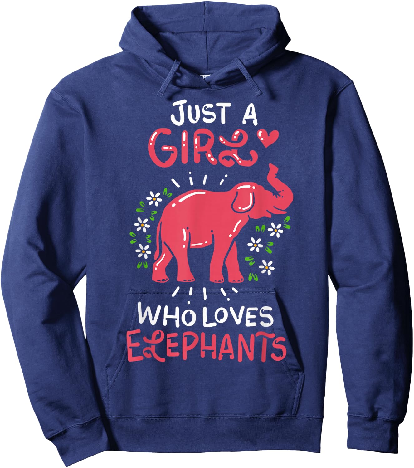 Elephants Lover Gift Hoodie - Hoodie | Navy