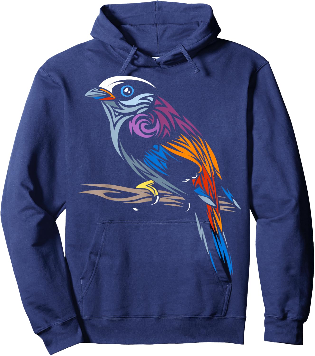 Tribal Sparrow tropical bird Hoodie - Hoodie | Navy