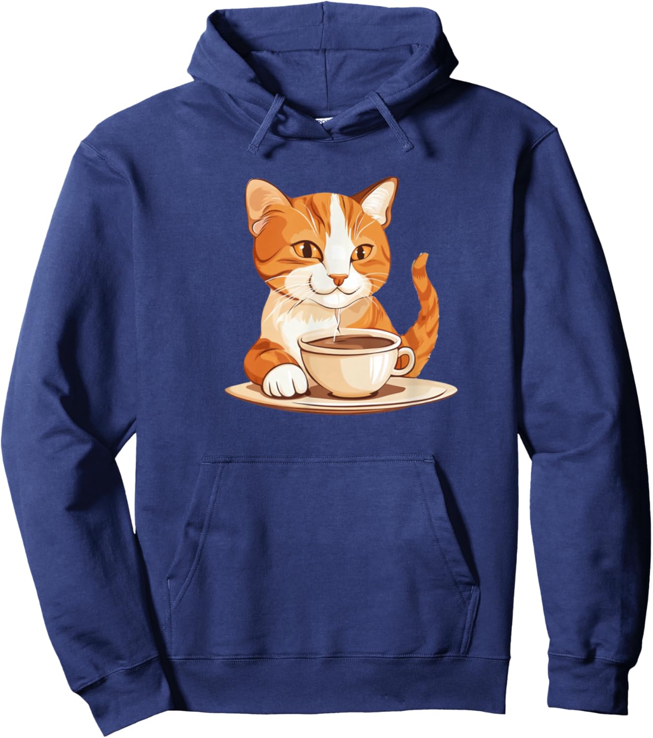 Orange Tabby Cat Cute Tabby Cats Love Hoodie - Hoodie | Navy