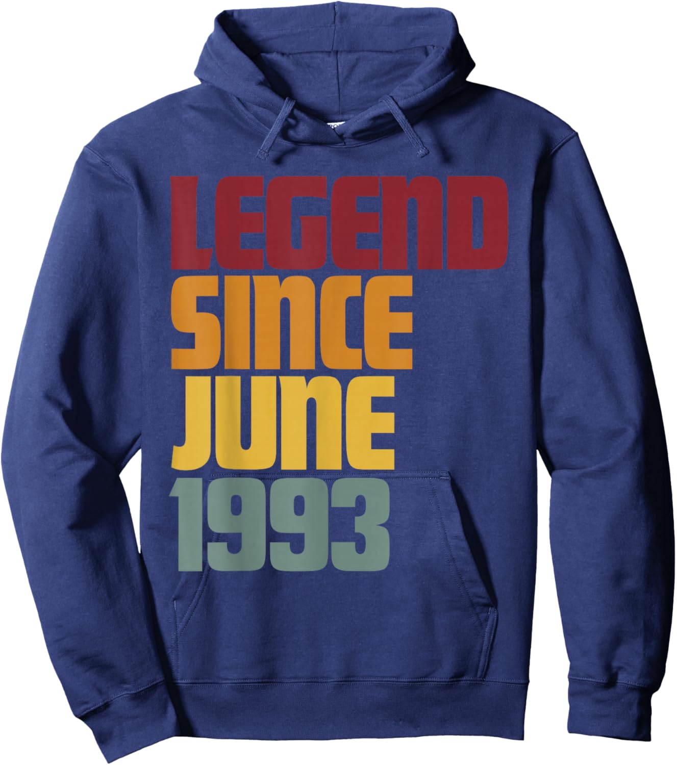 Legend Since June 1993 33rd Birthday - Vintage Funny Hoodie - Hoodie | Navy
