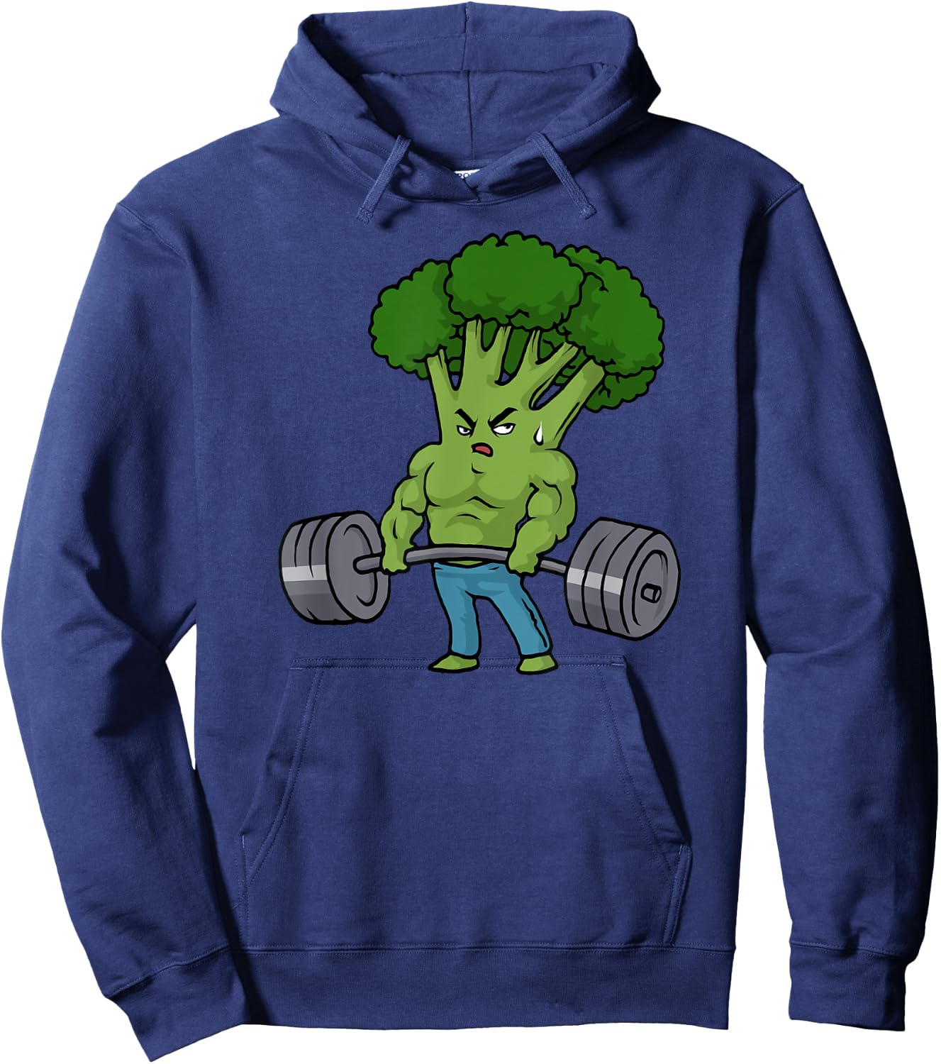 Deadlift Broccoli Gym Fitness Motivation Bodybuilding Hoodie - Hoodie | Navy