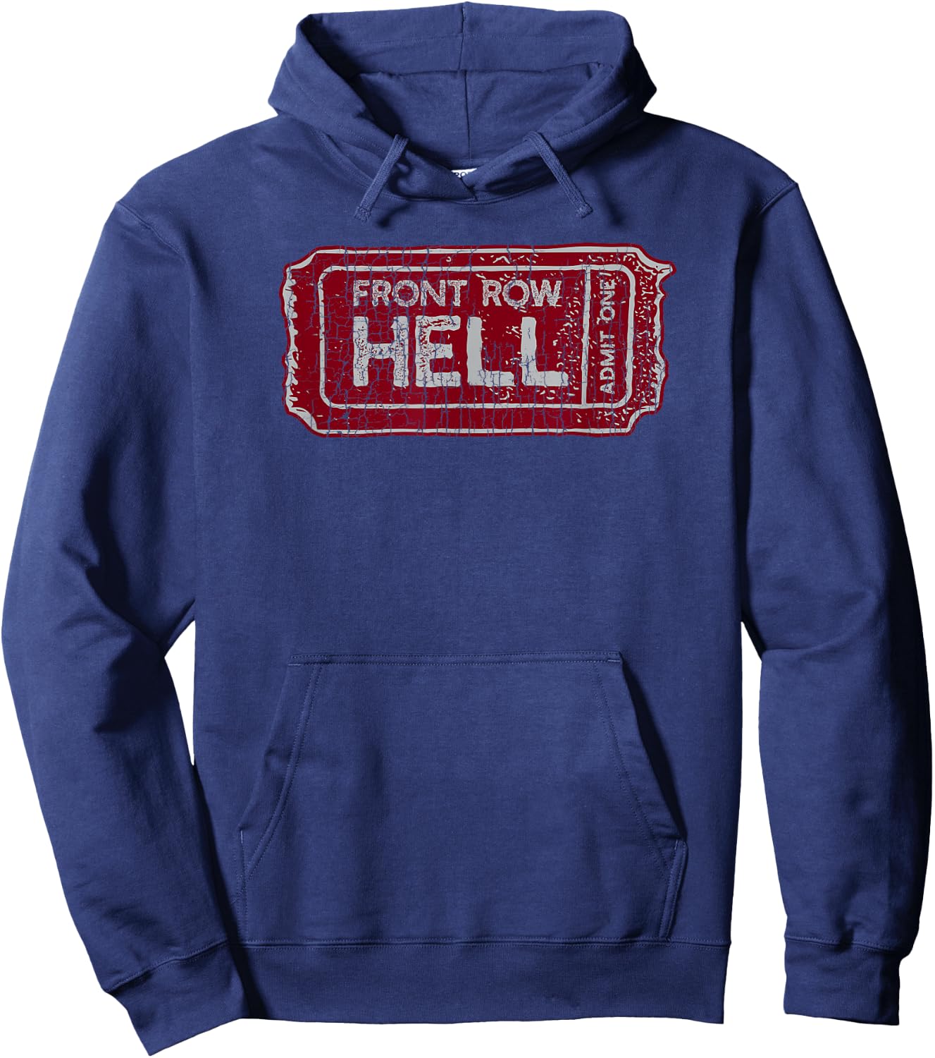 Ticket to Hell Admit One Funny Hoodie - Hoodie | Navy