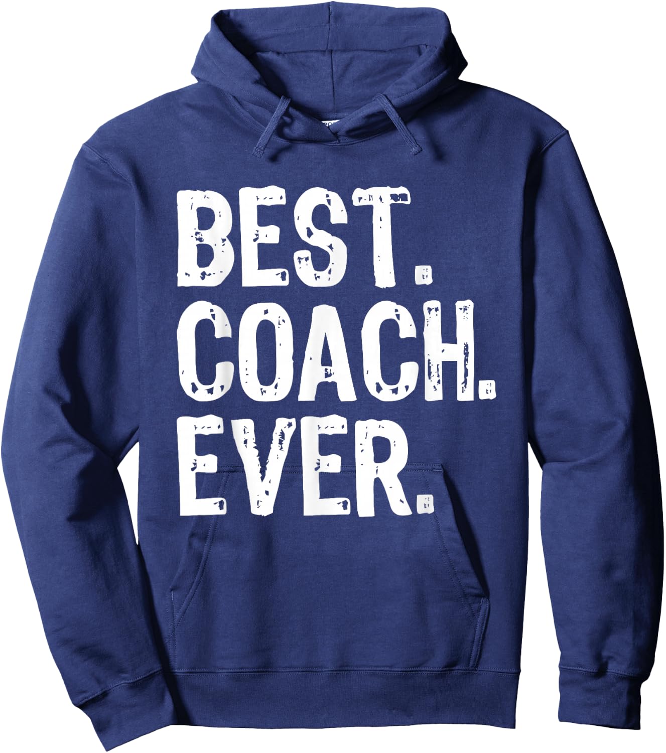 Best Coach Ever Funny Gift Christmas Hoodie - Hoodie | Navy