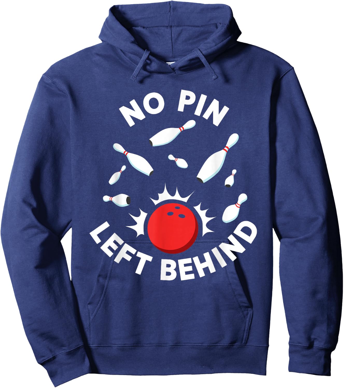 Bowing Women Or Kids | Bowling Team Shirt Hoodie - Hoodie | Navy