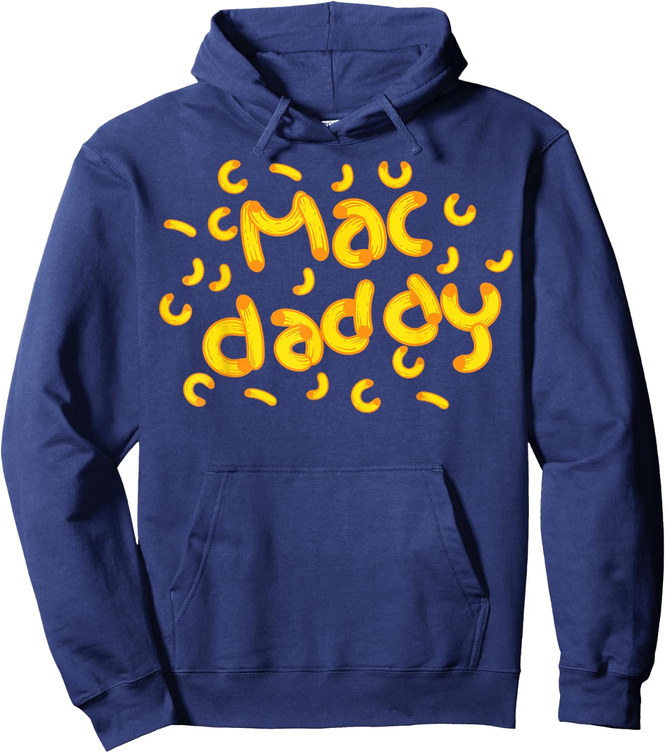 Mac & Cheese Dad Shirt | Cool Mac Daddy Macaroni Cheese Gift Hoodie - Hoodie | Navy