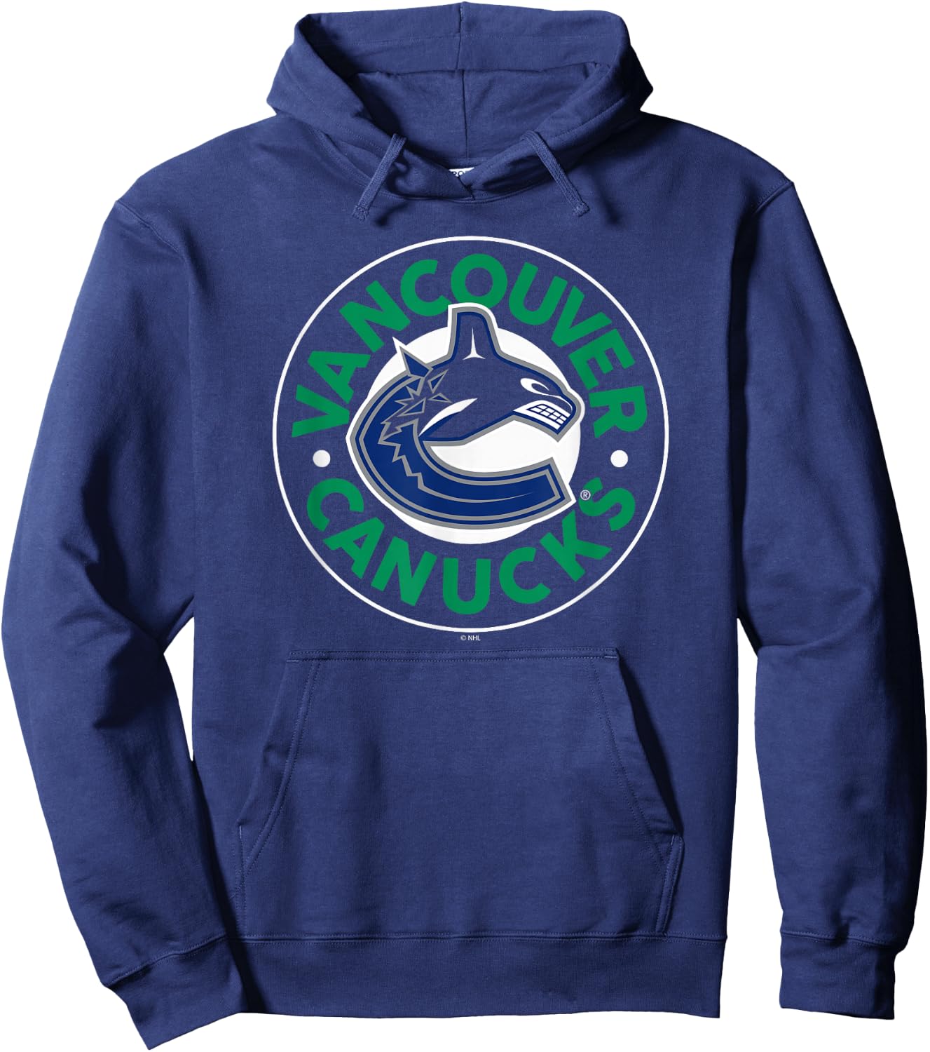 Vancouver Canucks Symbol Navy Blue Officially Licensed Hoodie - Hoodie | Navy