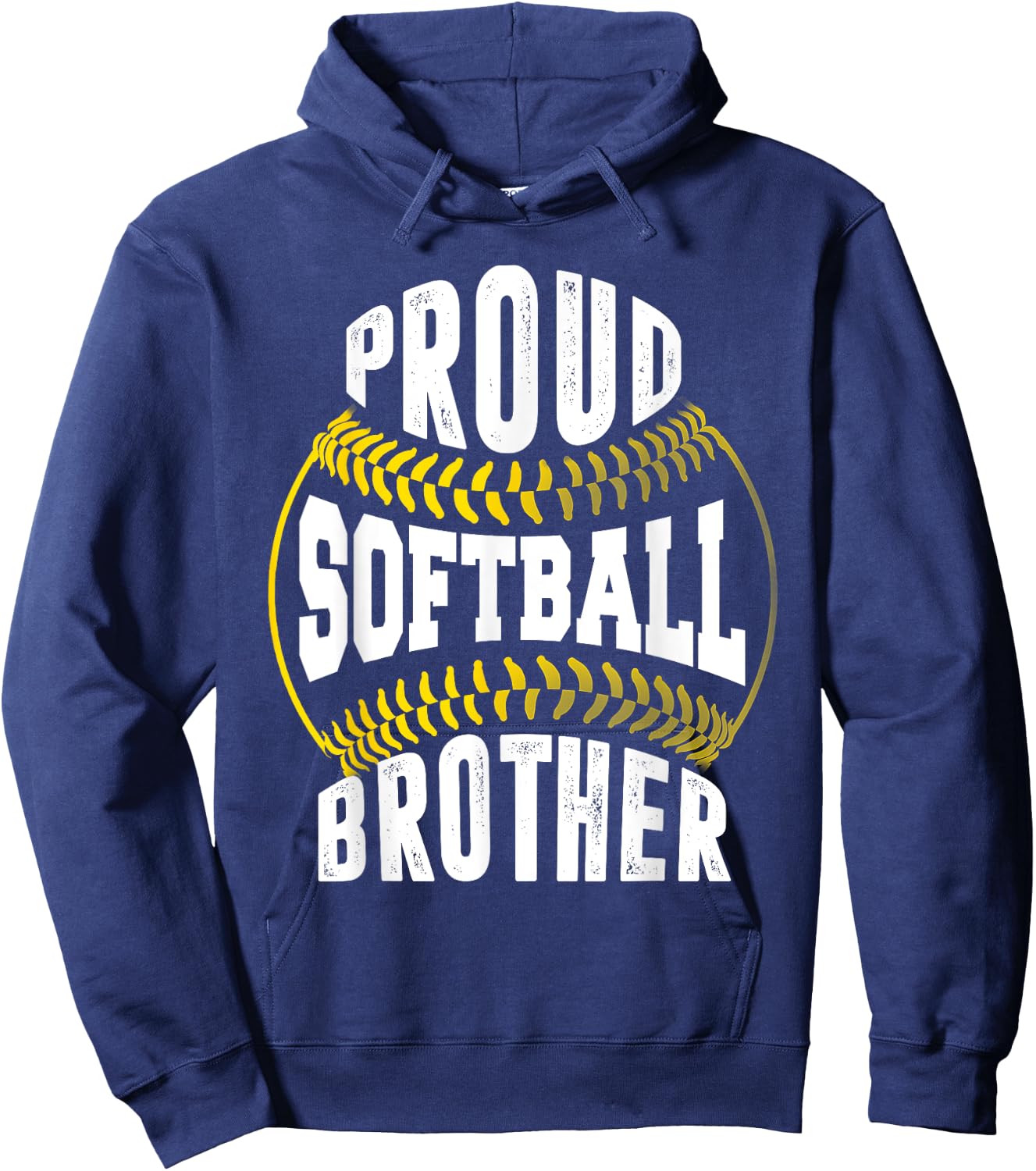 Proud Softball Brother Shirt Hoodie - Hoodie | Navy