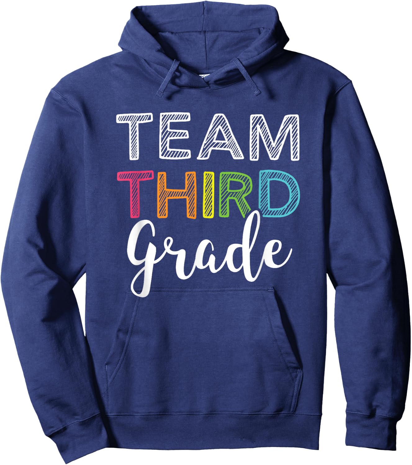 Third Grade Teacher Women Kids Hoodie - Hoodie | Navy