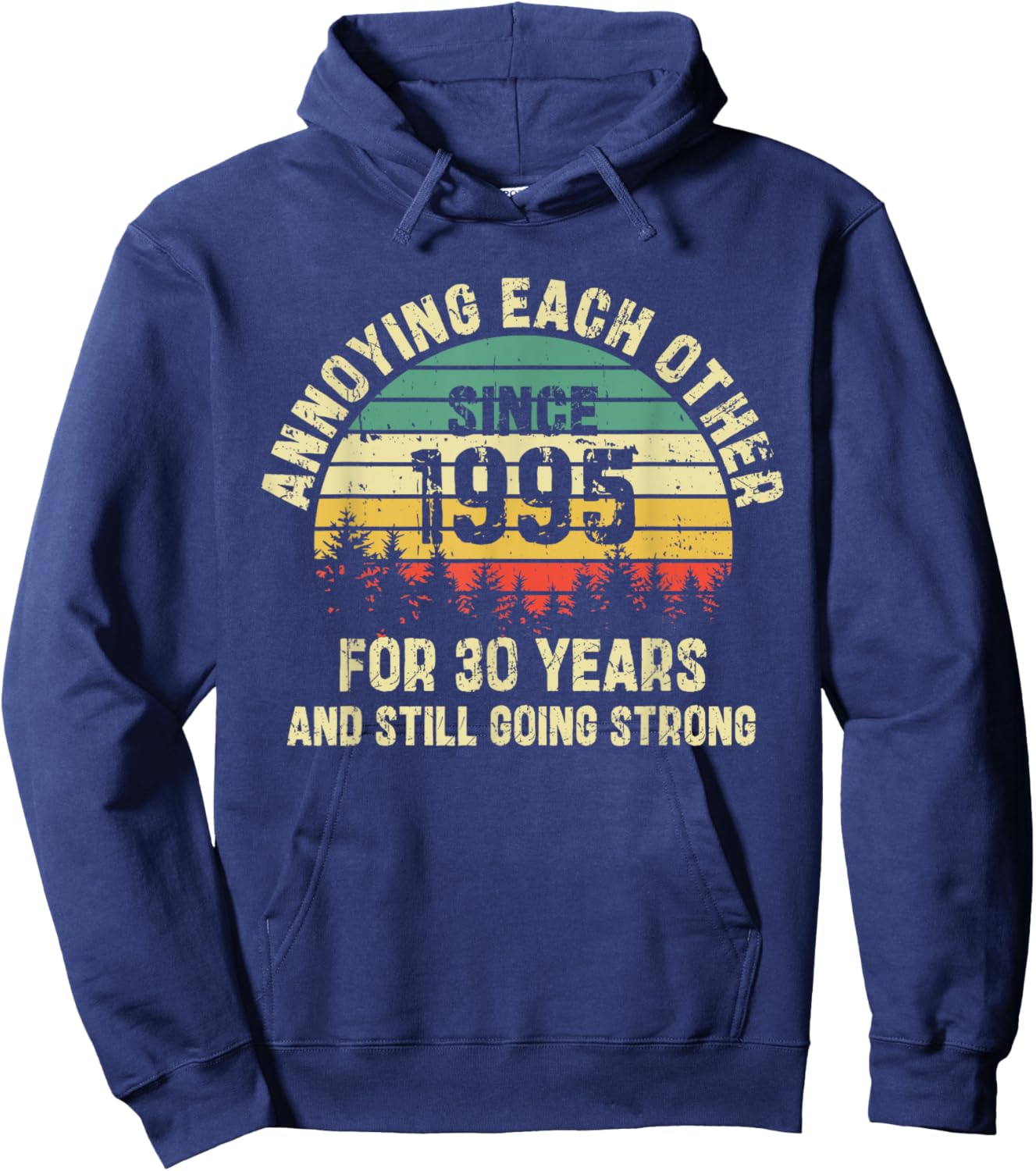 Annoying Each Other Since 1995 30th Wedding Anniversary Hoodie - Hoodie | Navy