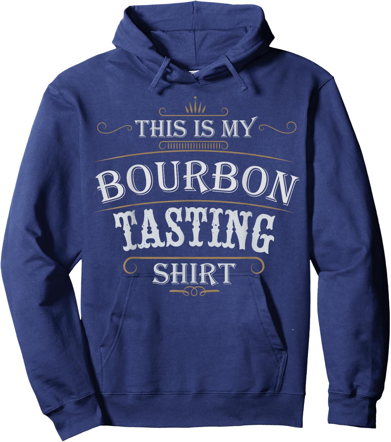 Funny Christmas Whiskey Drinking This Is My Bourbon Tasting Hoodie - Hoodie | Navy