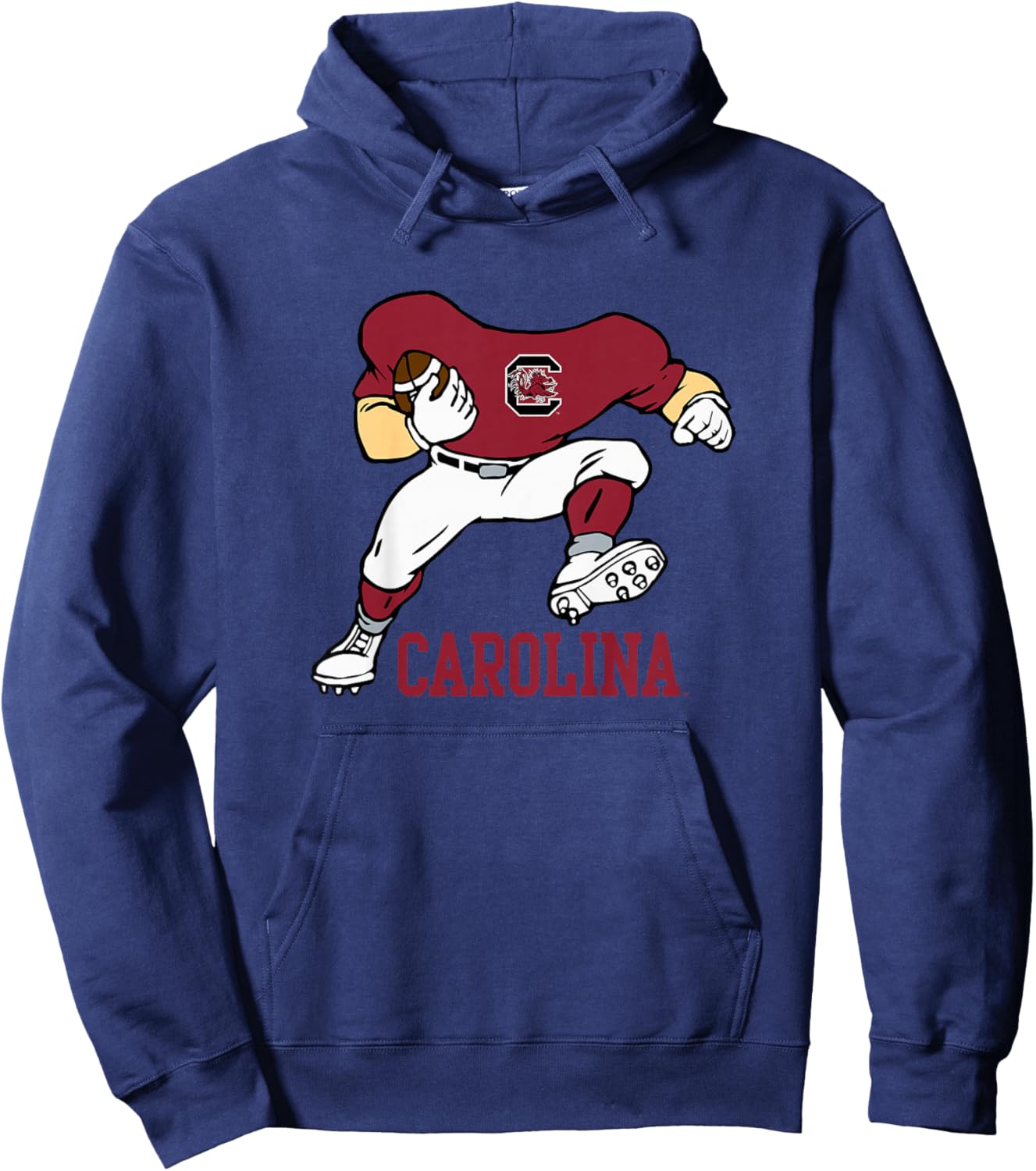 Kids South Carolina Gamecocks Kids Football Player Gray Hoodie - Hoodie | Navy