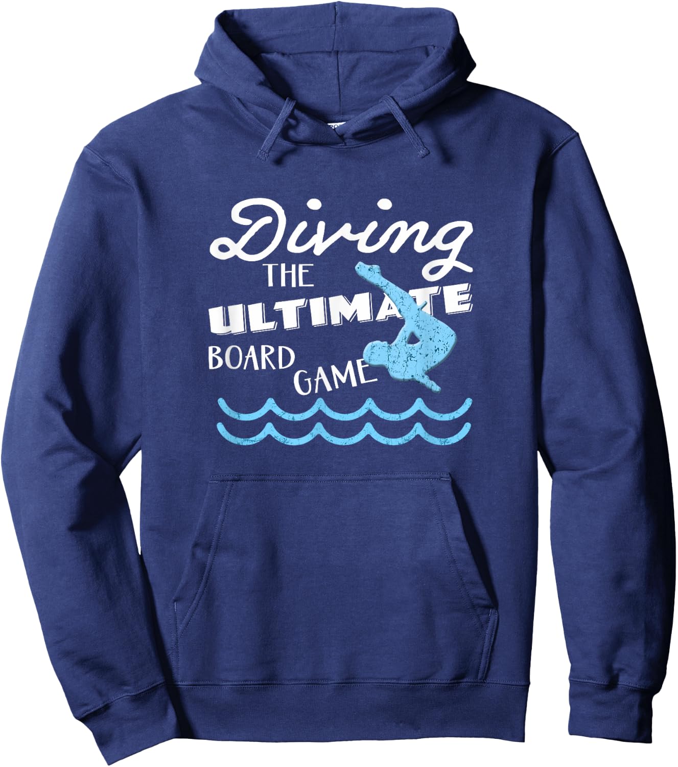 Funny Springboard Divers & Diving Board Game Boys Gift Hoodie - Hoodie | Navy